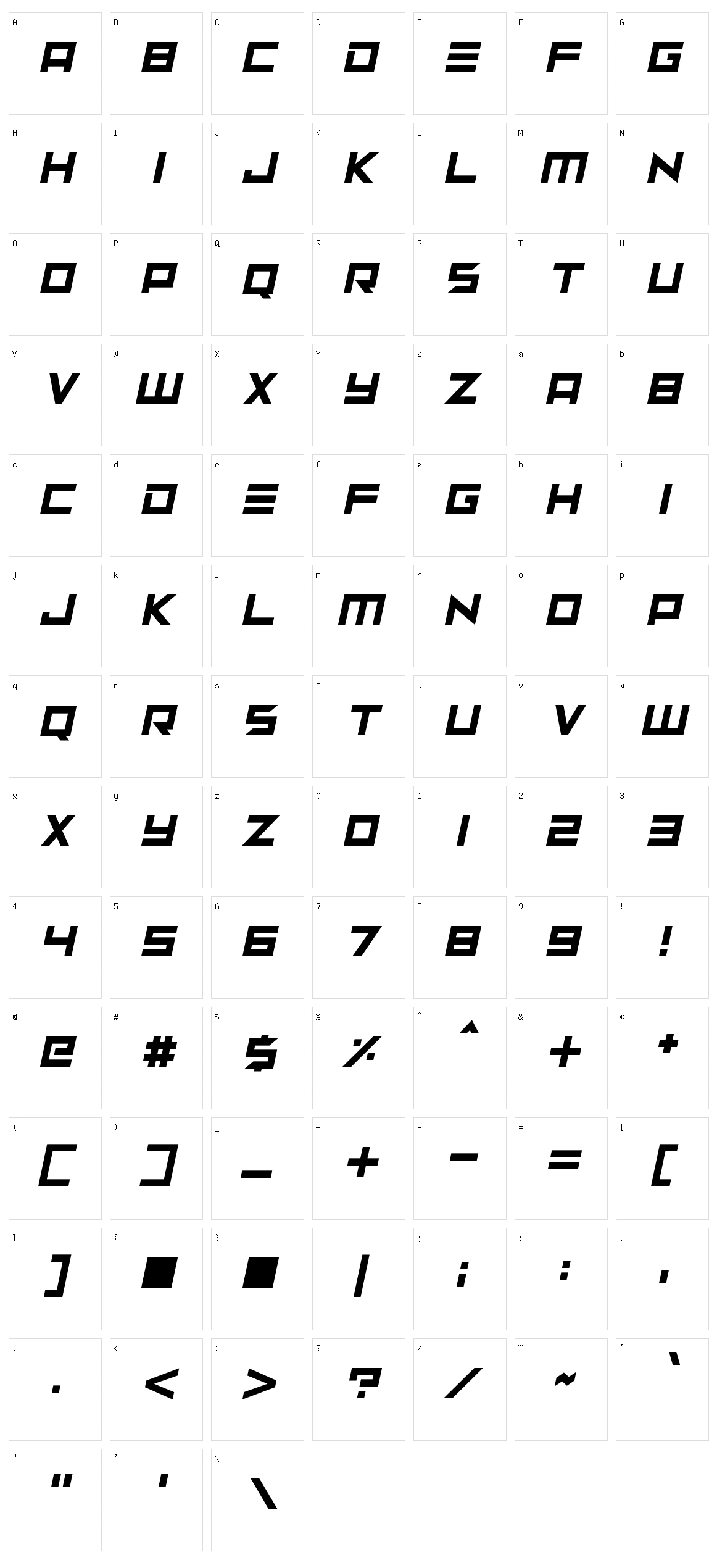 Neptune Lander Character Set