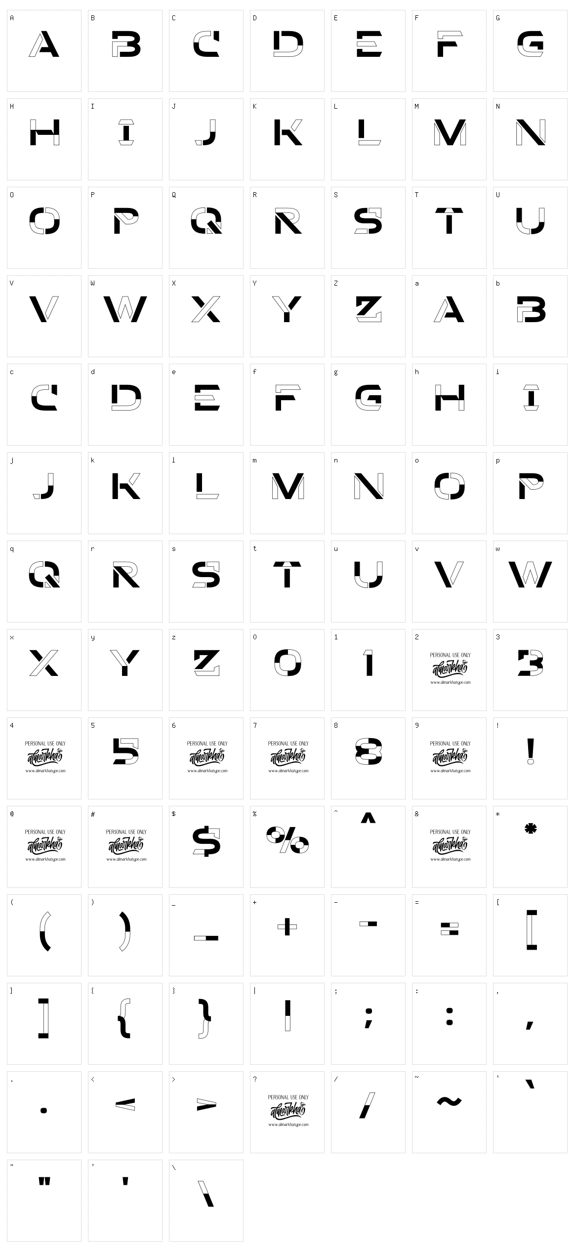 Neurock Character Set