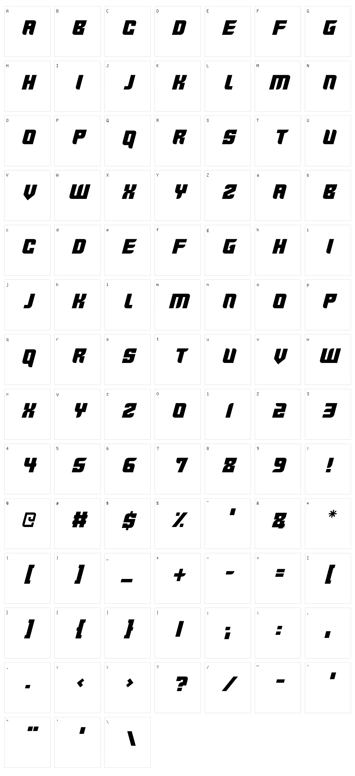 Nextgen Character Set