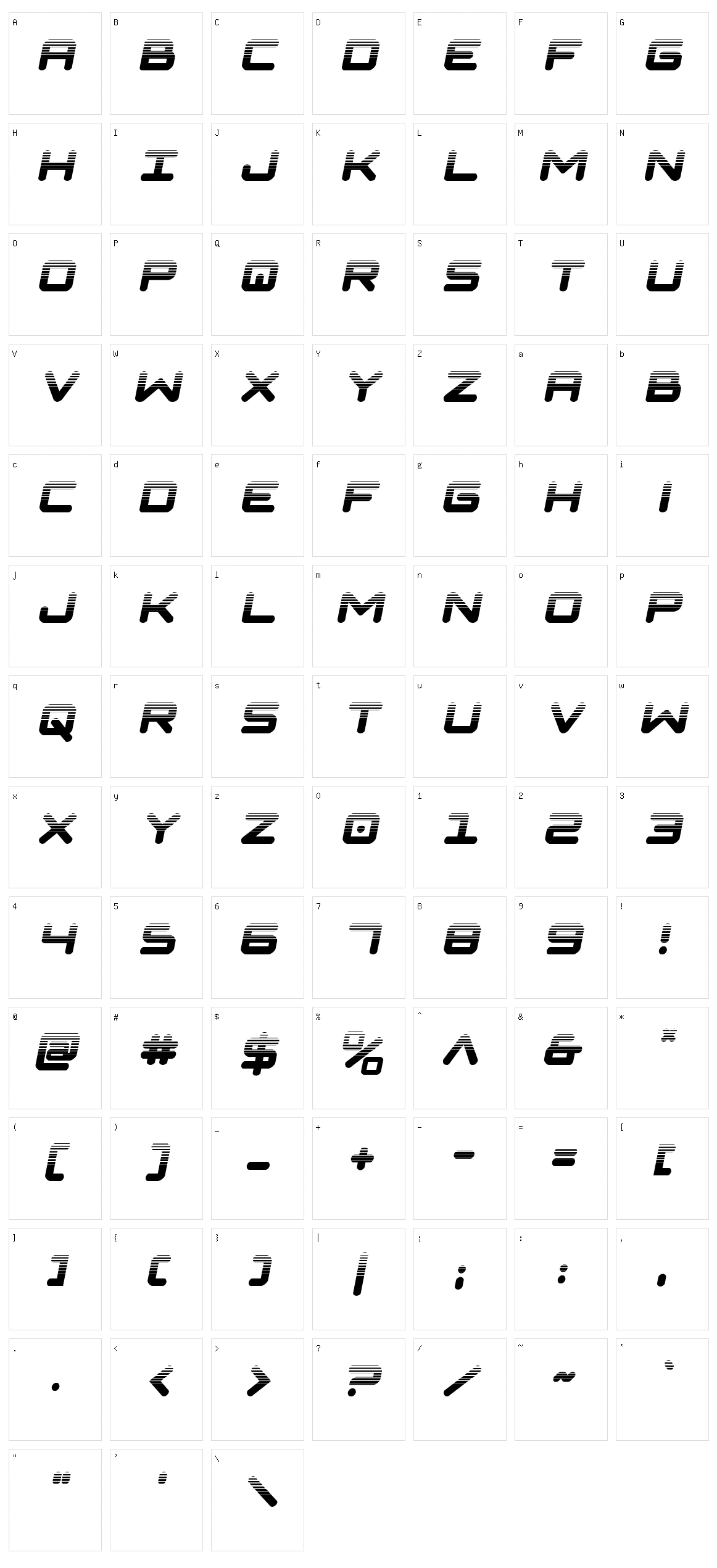 NGC 292 Character Set
