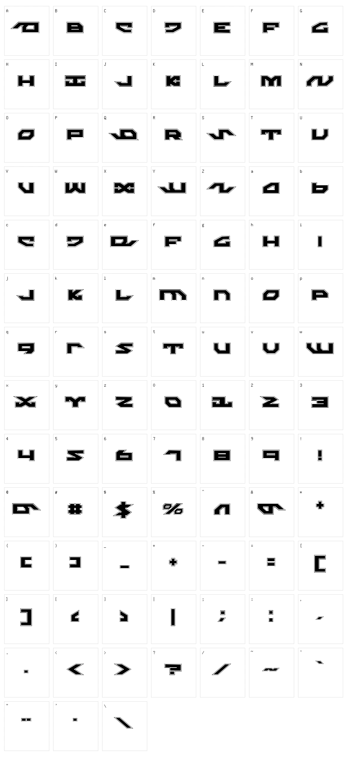 Nightrunner Character Set