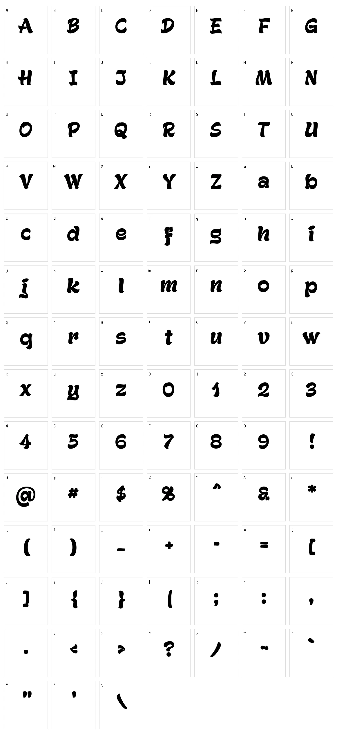 Gecko Character Set