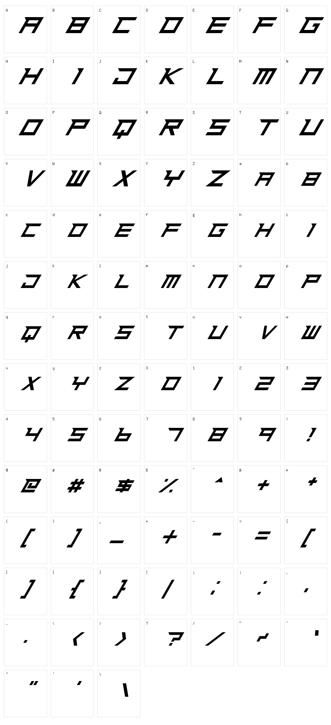 Ninja Rush Character Set