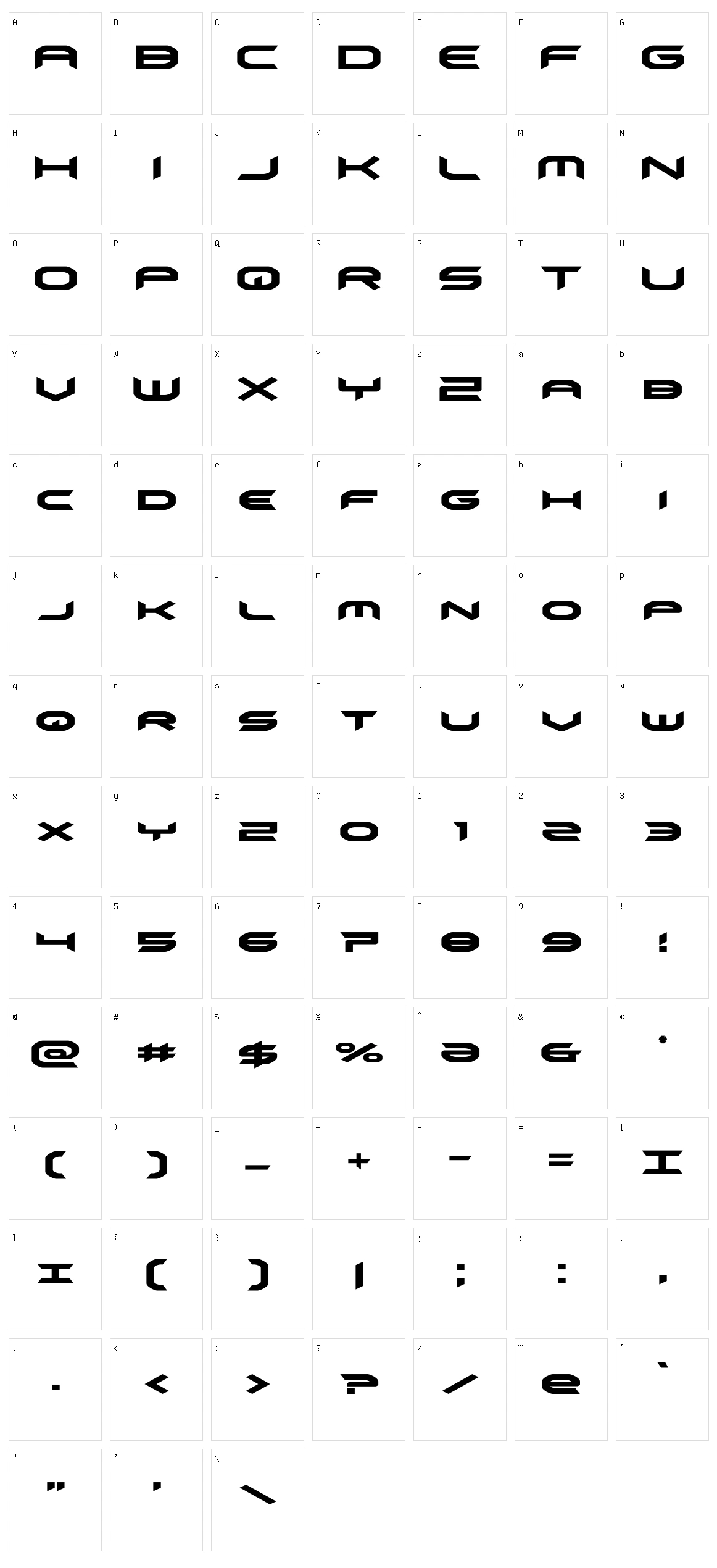 Omni Girl Character Set