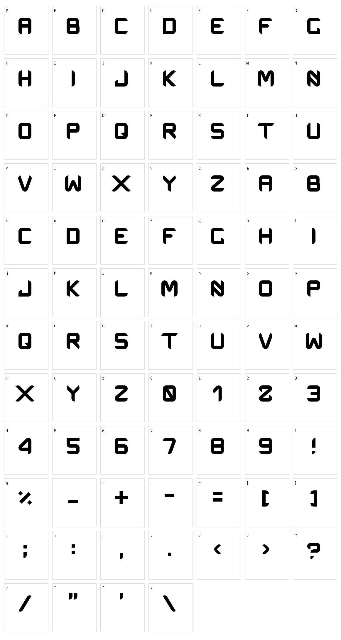 One Man Army Character Set