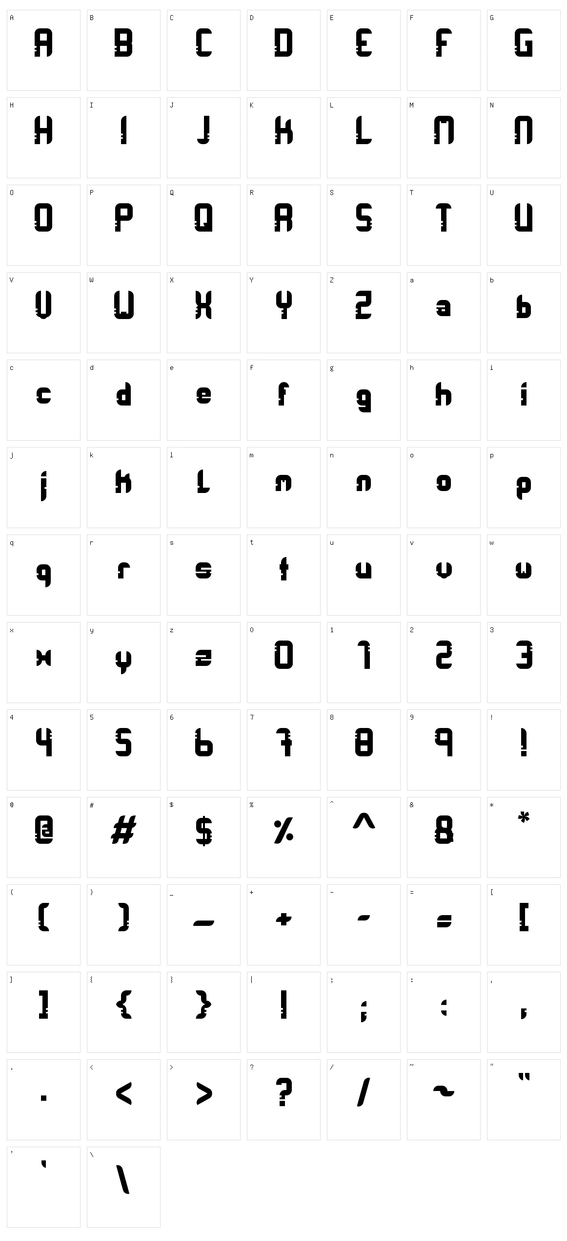 Orbit Racer Character Set