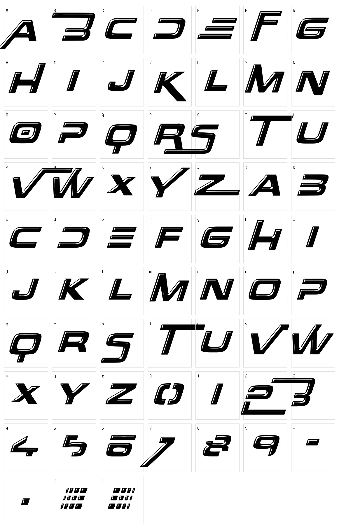 Over There Character Set