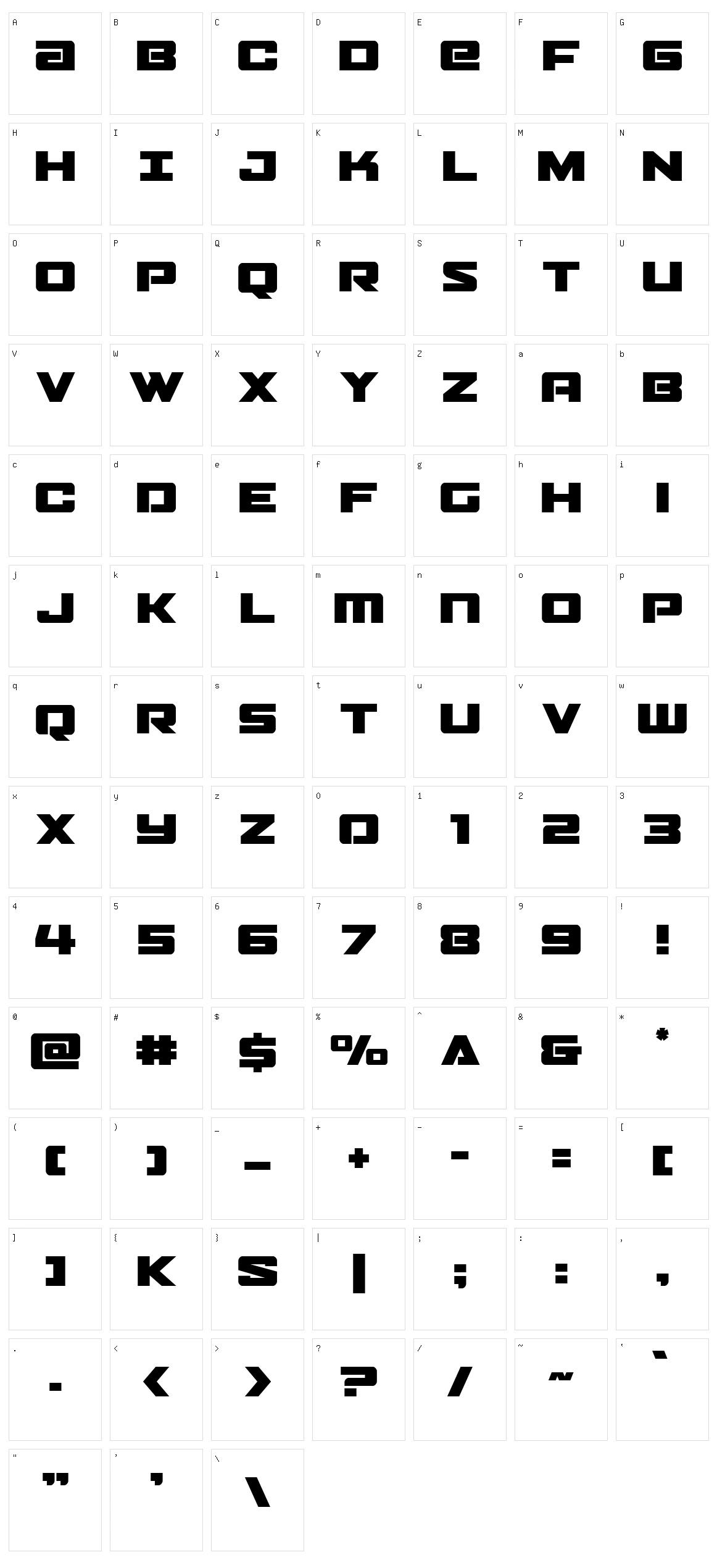 Power Broker Character Set