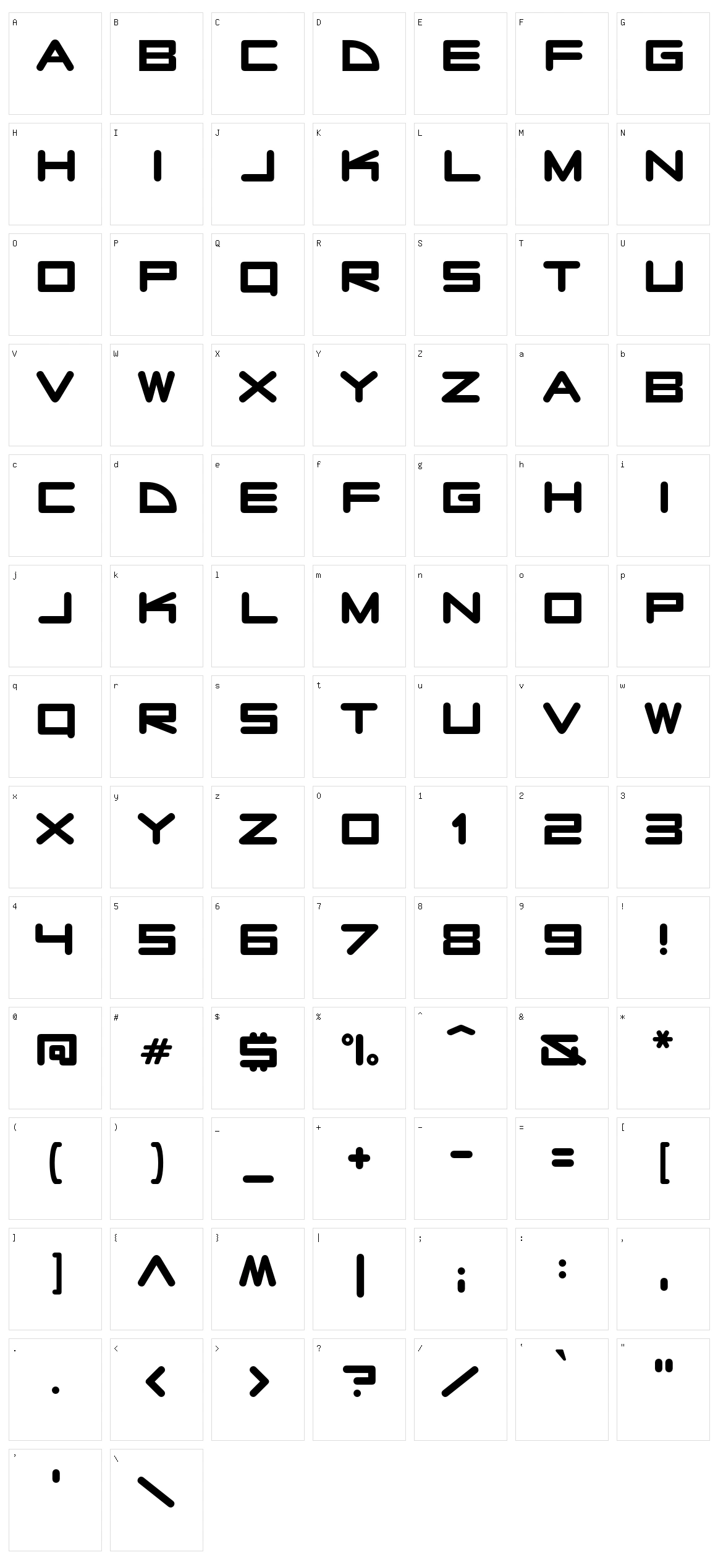 Radio Stars Character Set