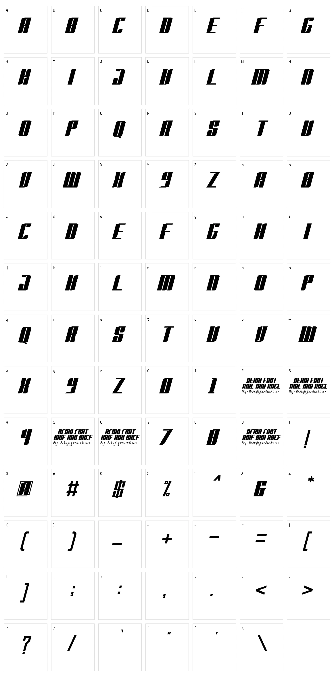 Ride And Race Character Set