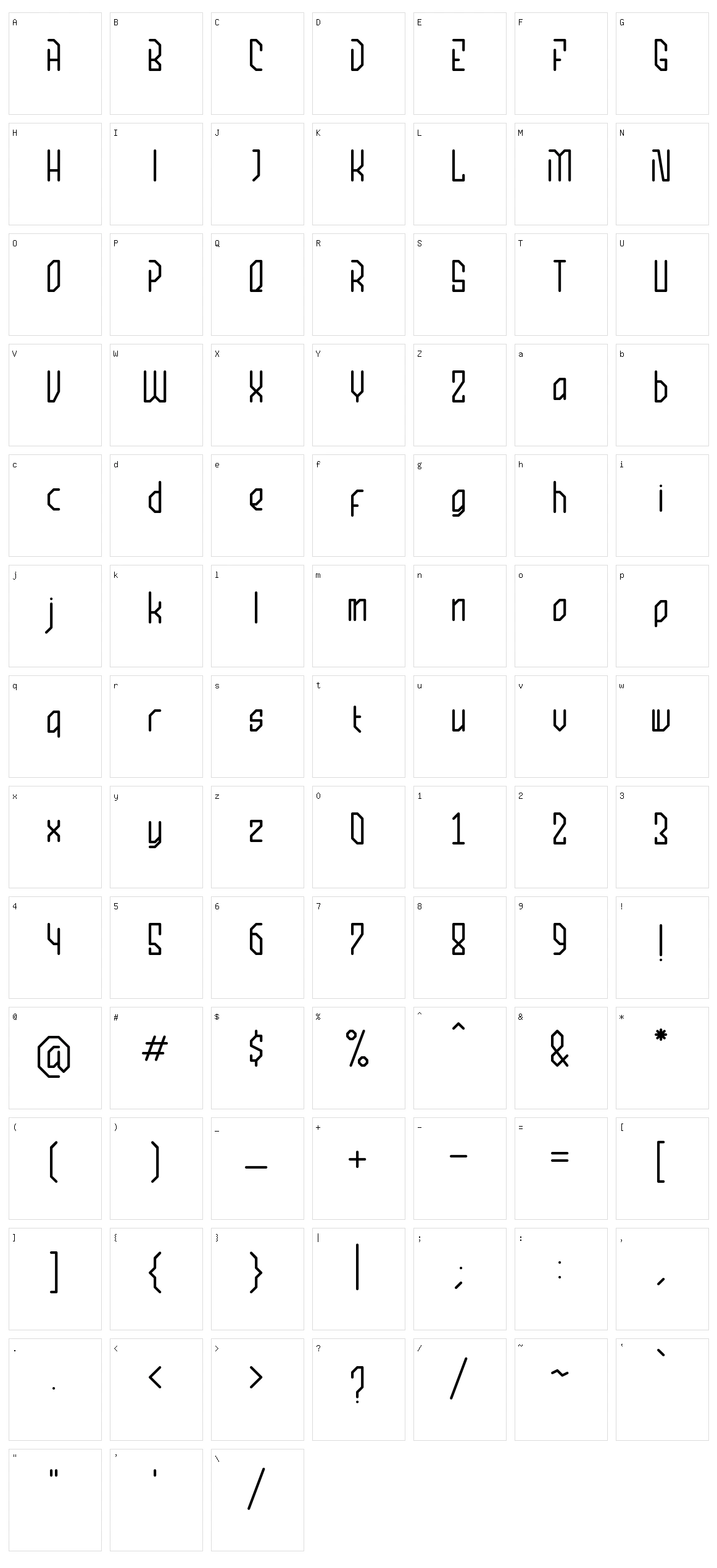 Robo Briant Character Set