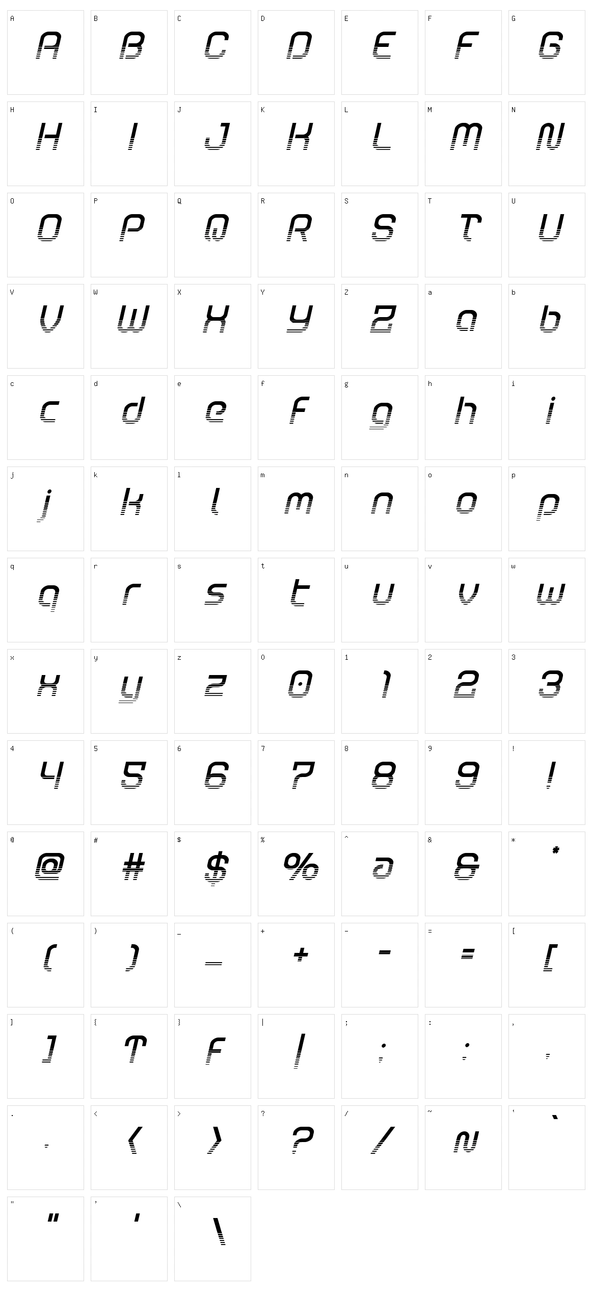Robo Sapien Character Set