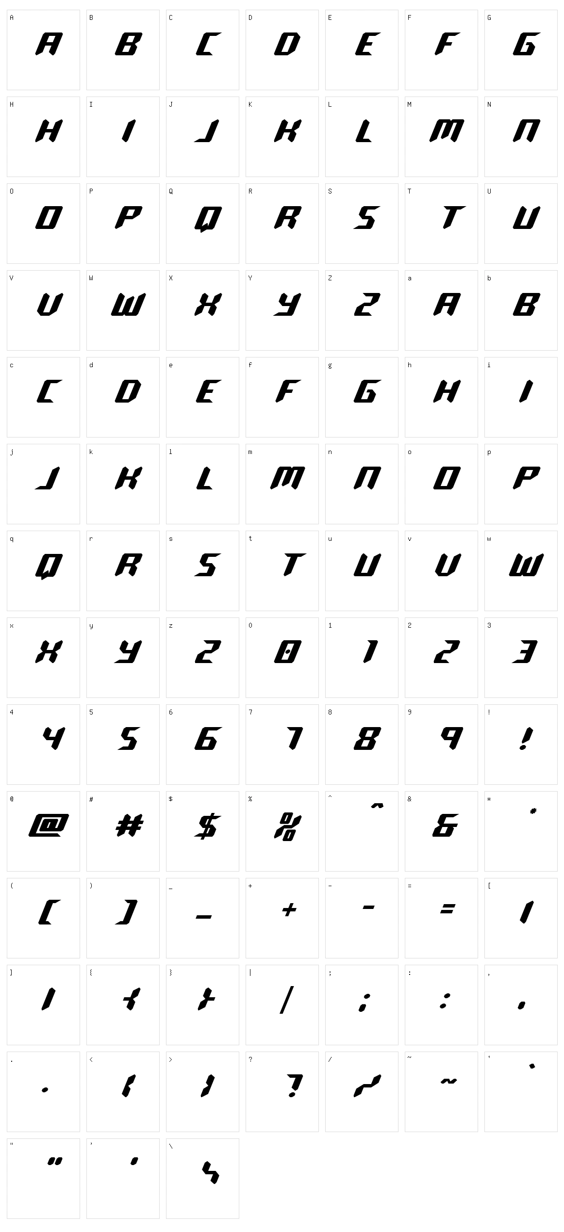 Robo-Clone Character Set