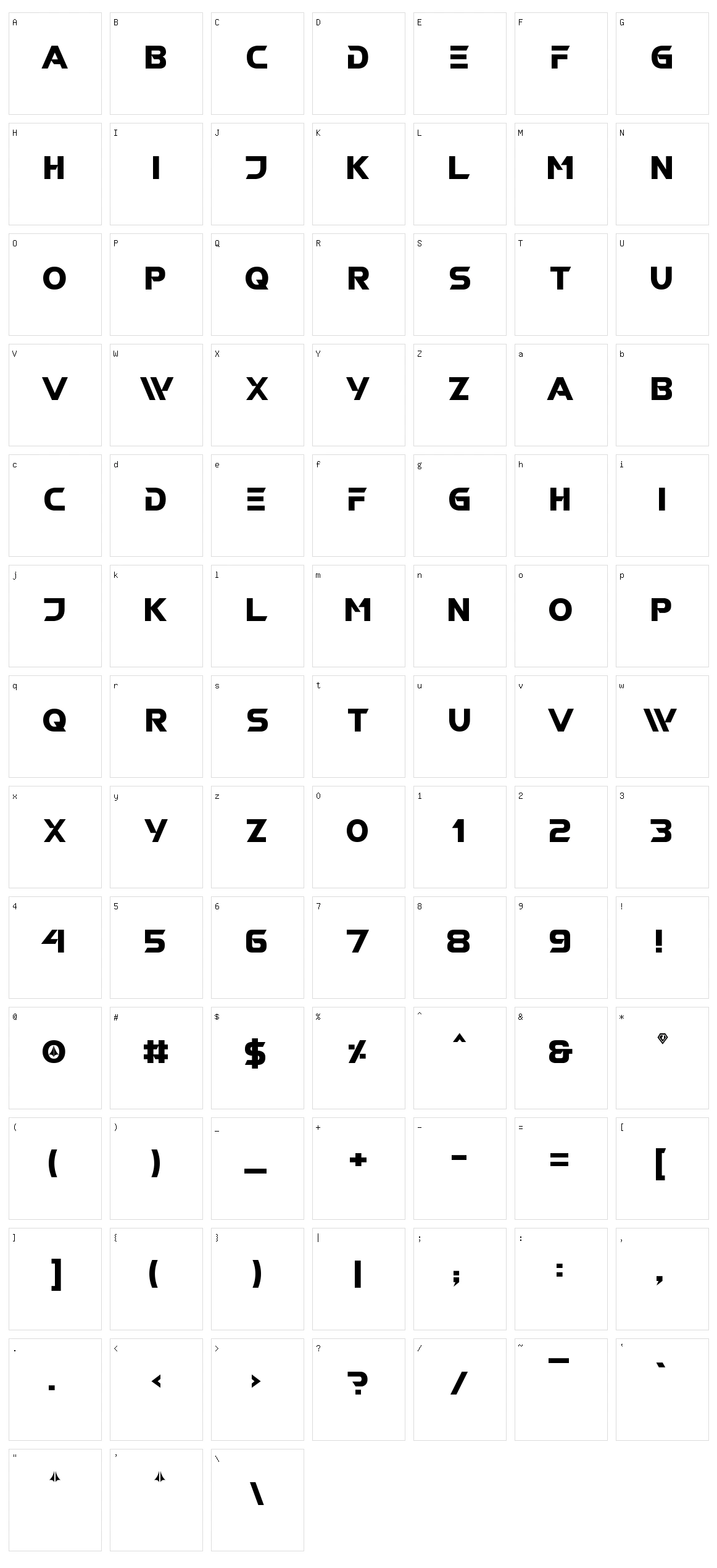 Robotech GP Character Set