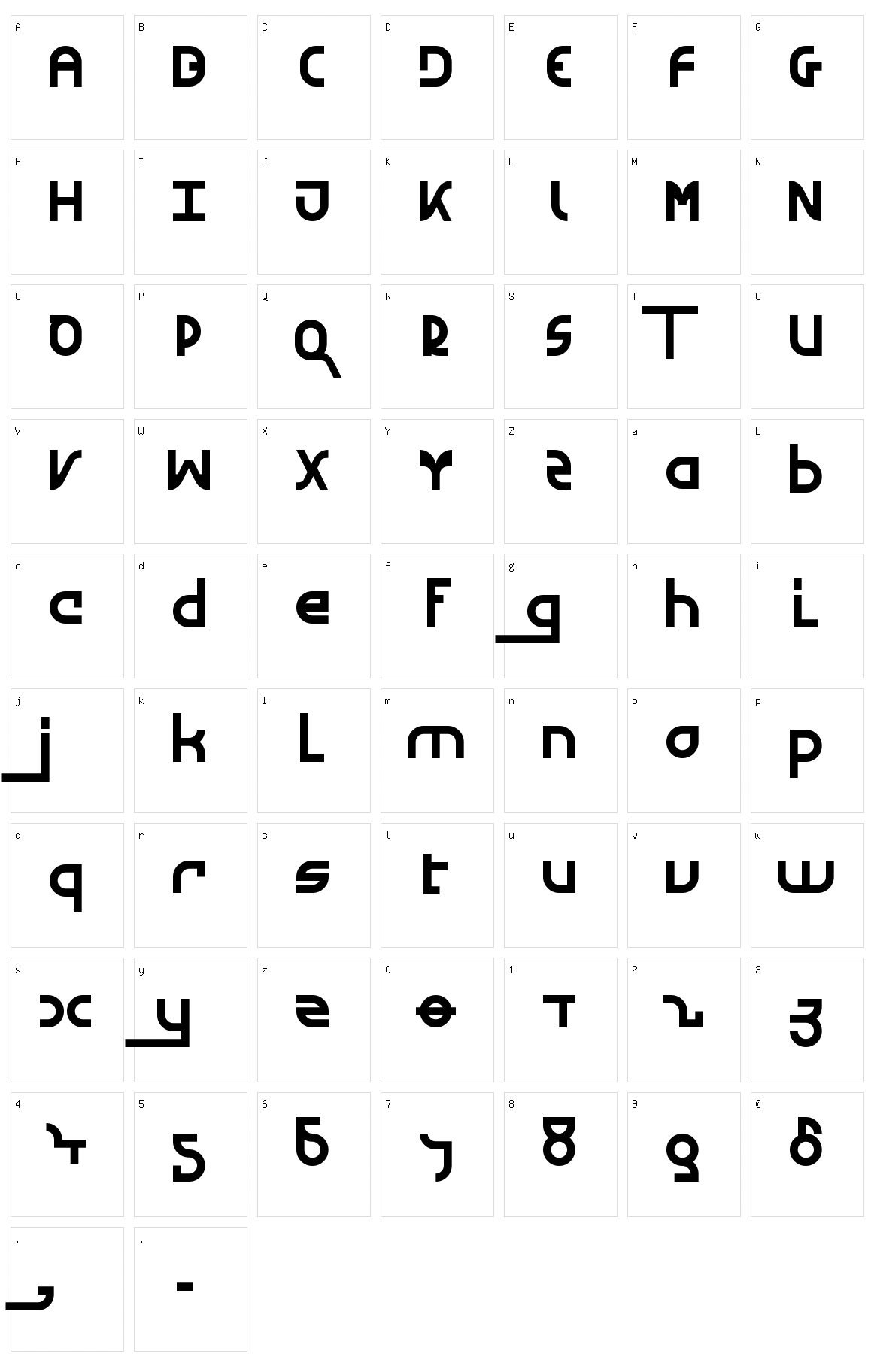 Runner Character Set