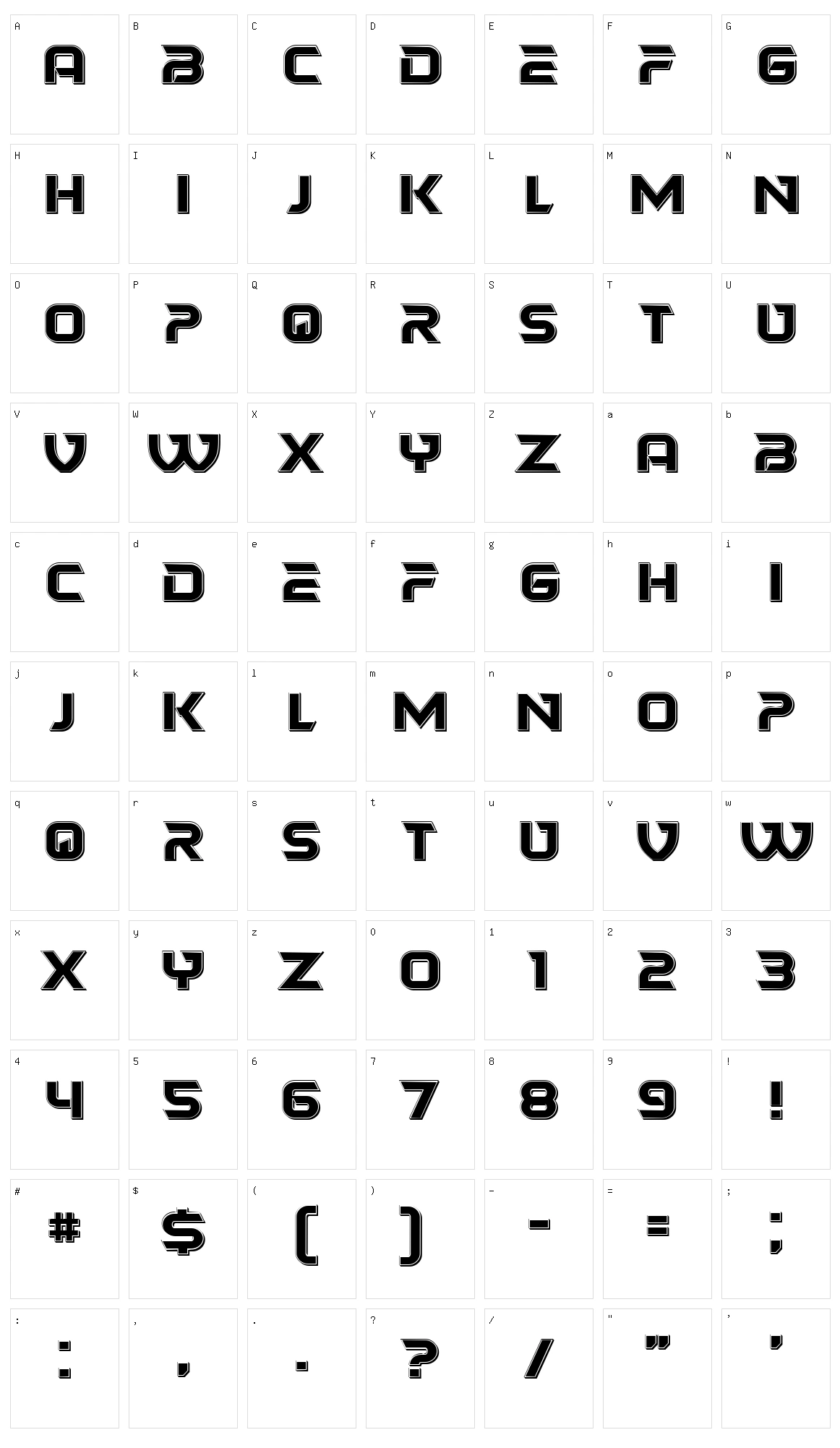 Savez Character Set