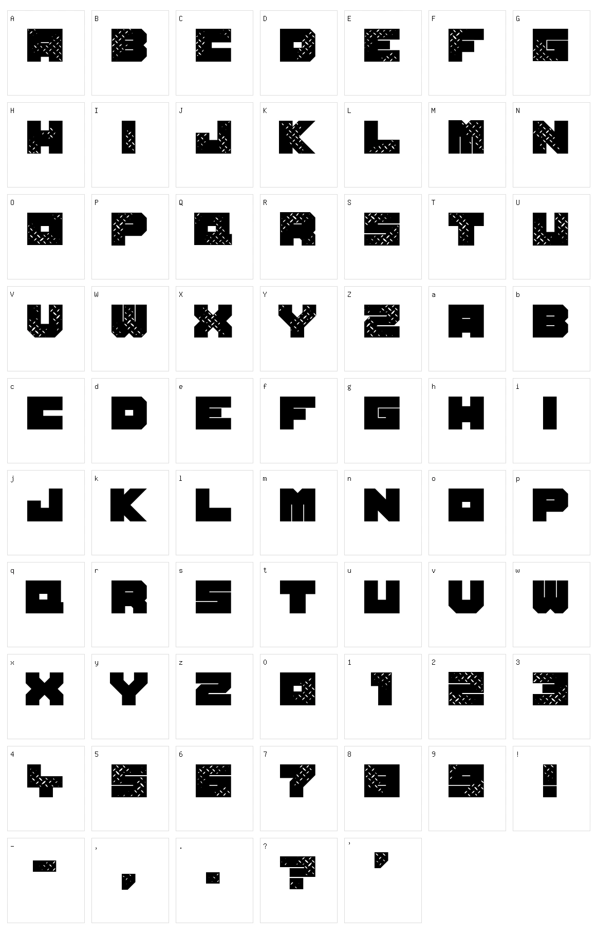 Seven of One Character Set