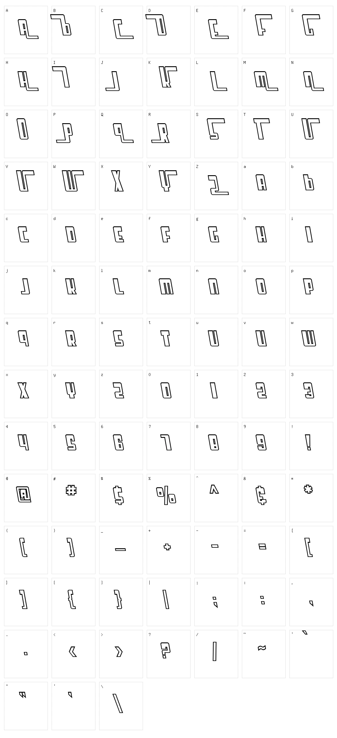 SF Cosmic Age Character Set