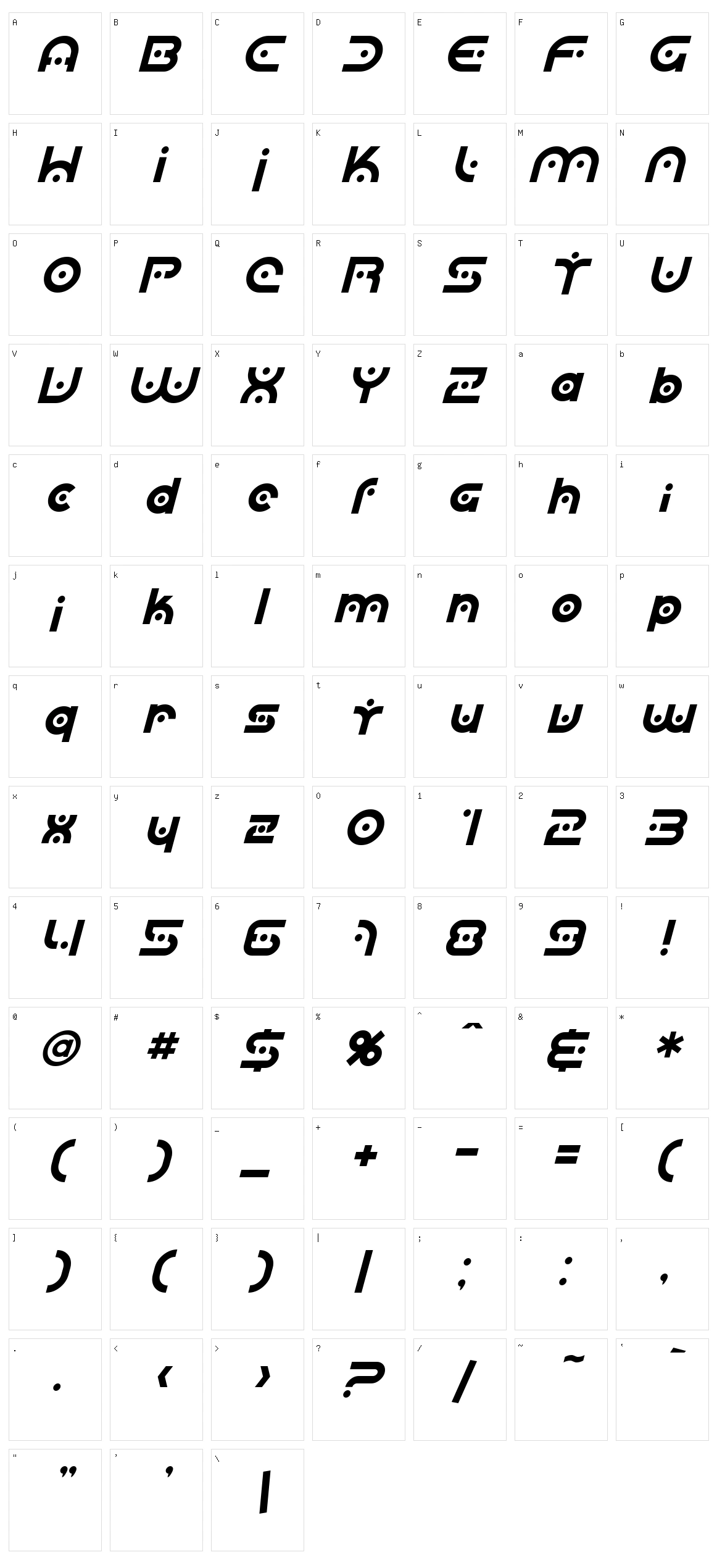 SF Planetary Orbiter Character Set