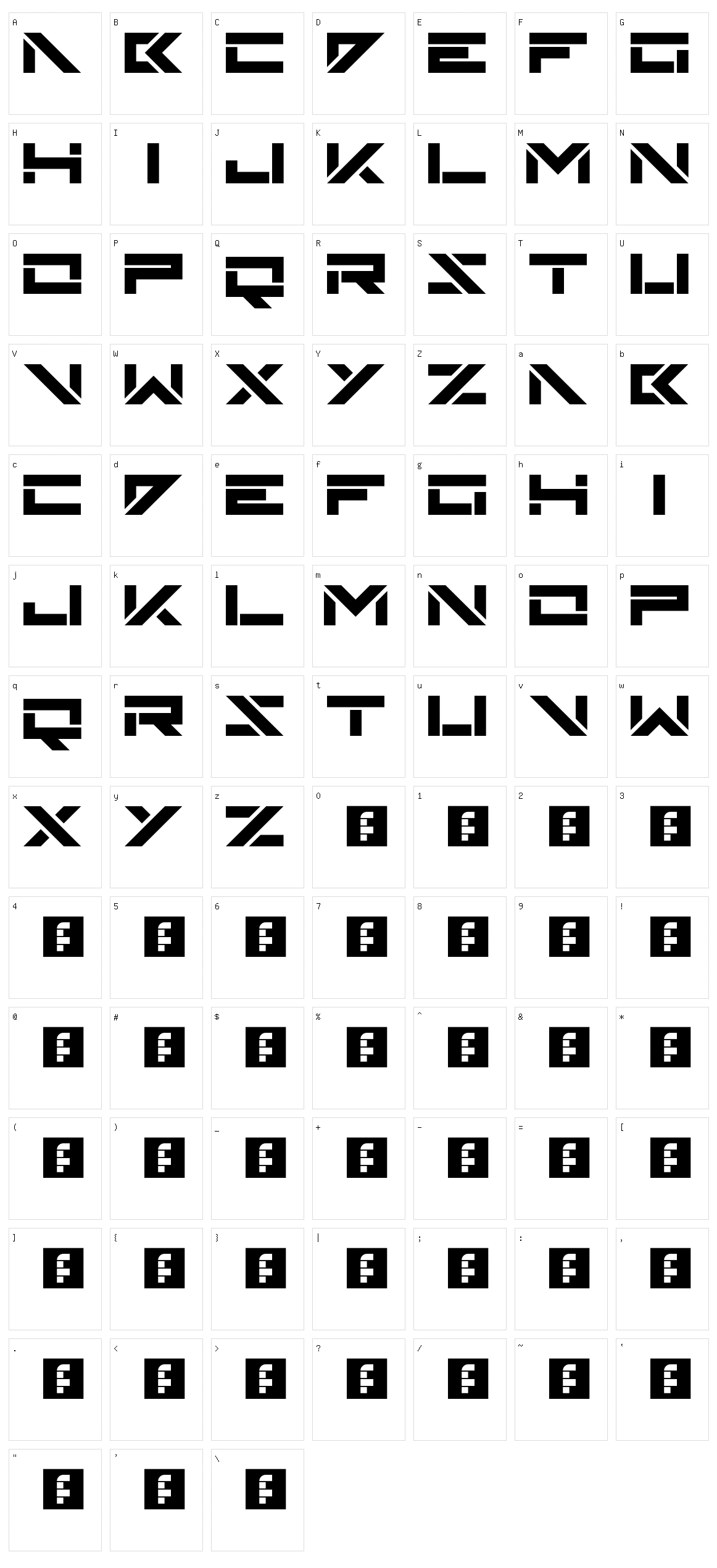 Skinz Character Set