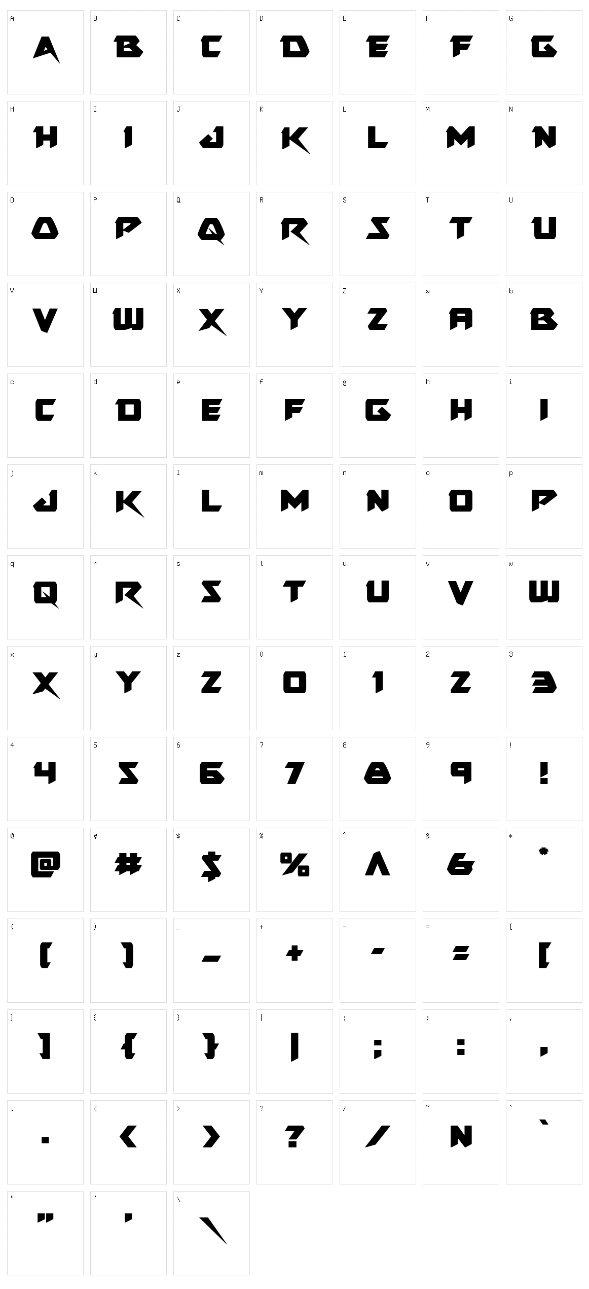 Skirmisher Character Set