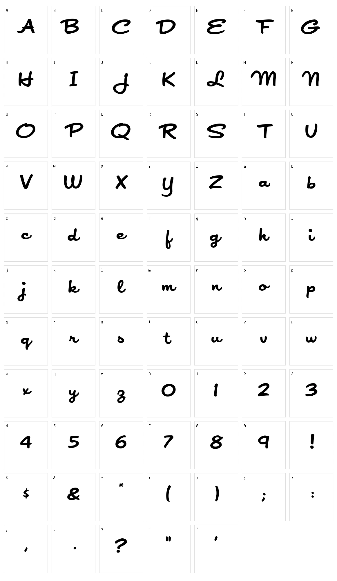 Japan Character Set