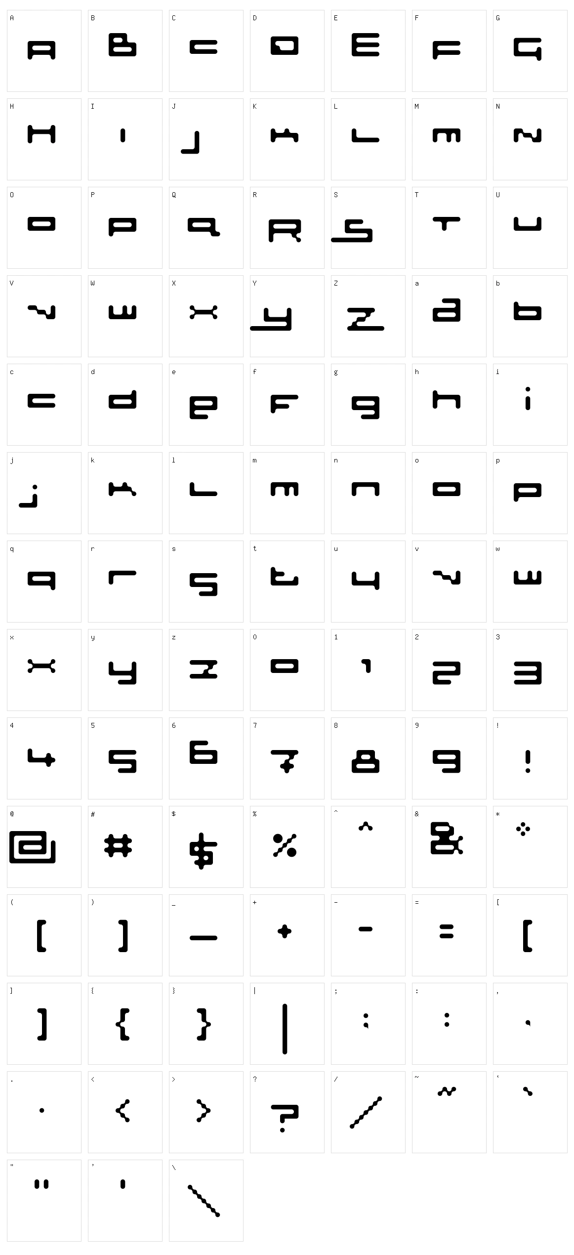 Sloth Rounded Character Set