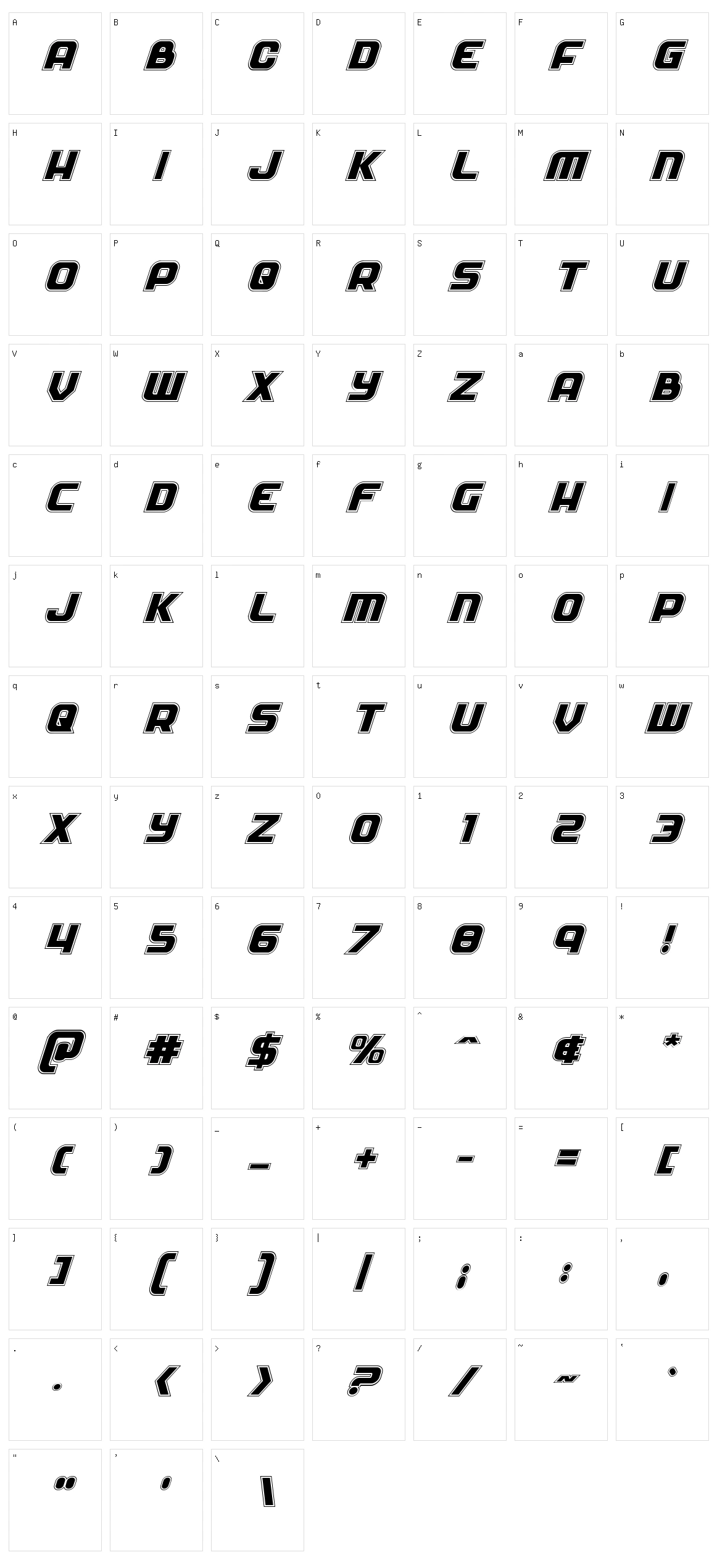 Soldier Character Set