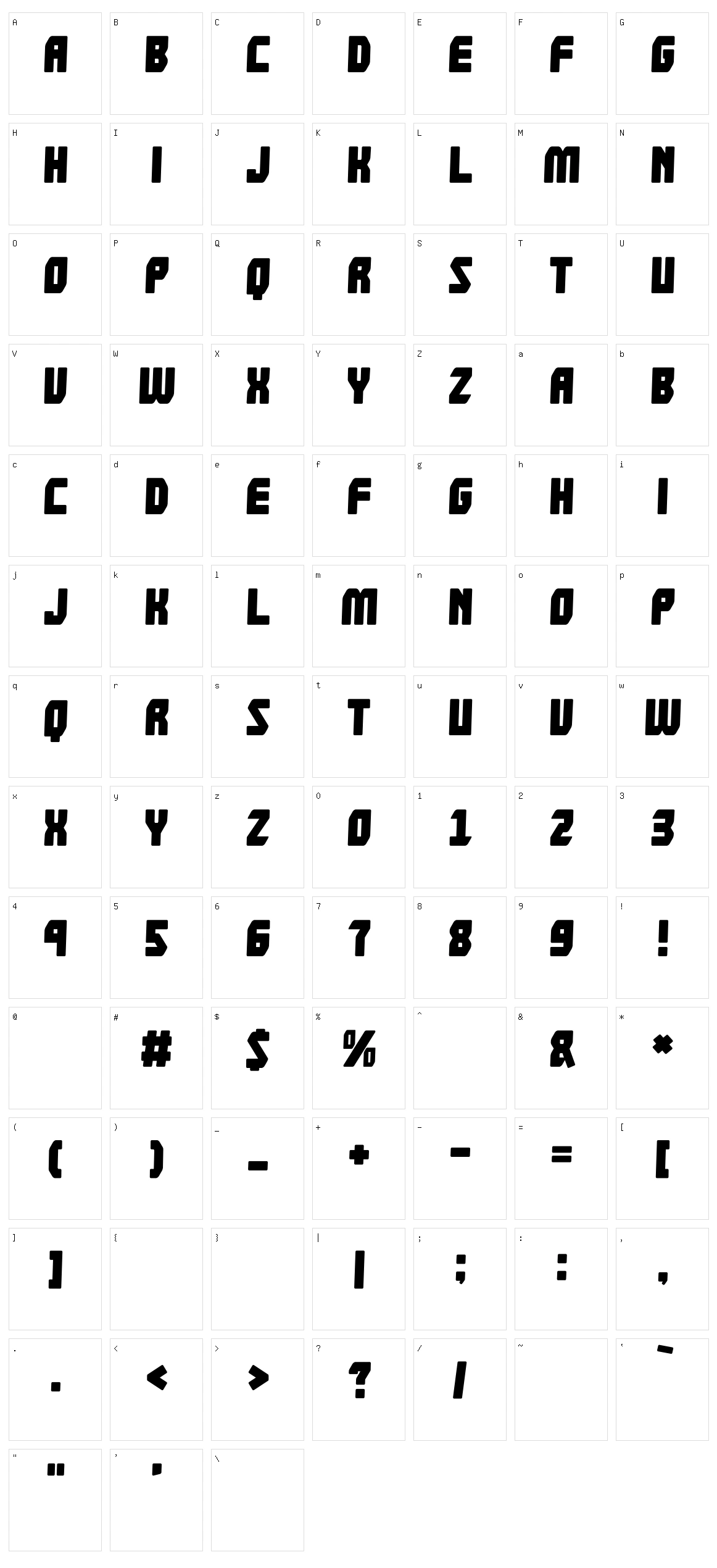 Solid Soldier Character Set