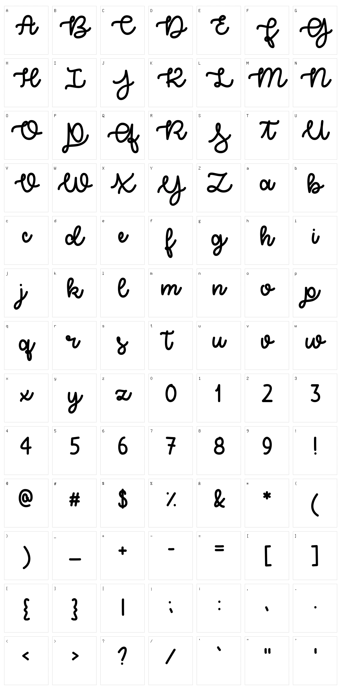 Try Happiness Character Set