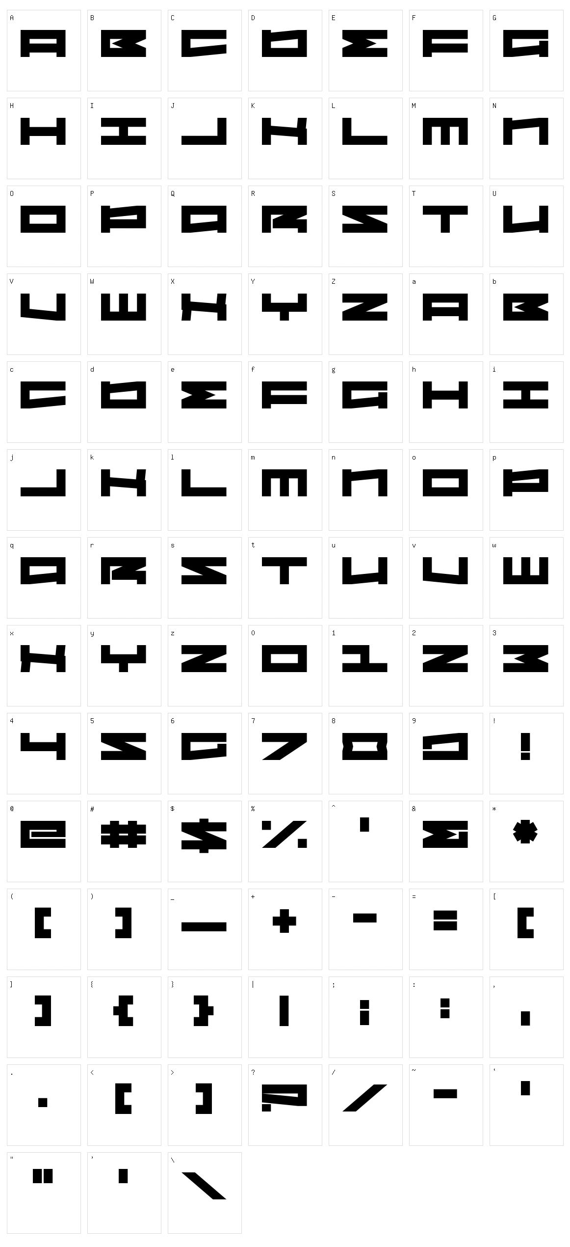 Sovereign State Character Set