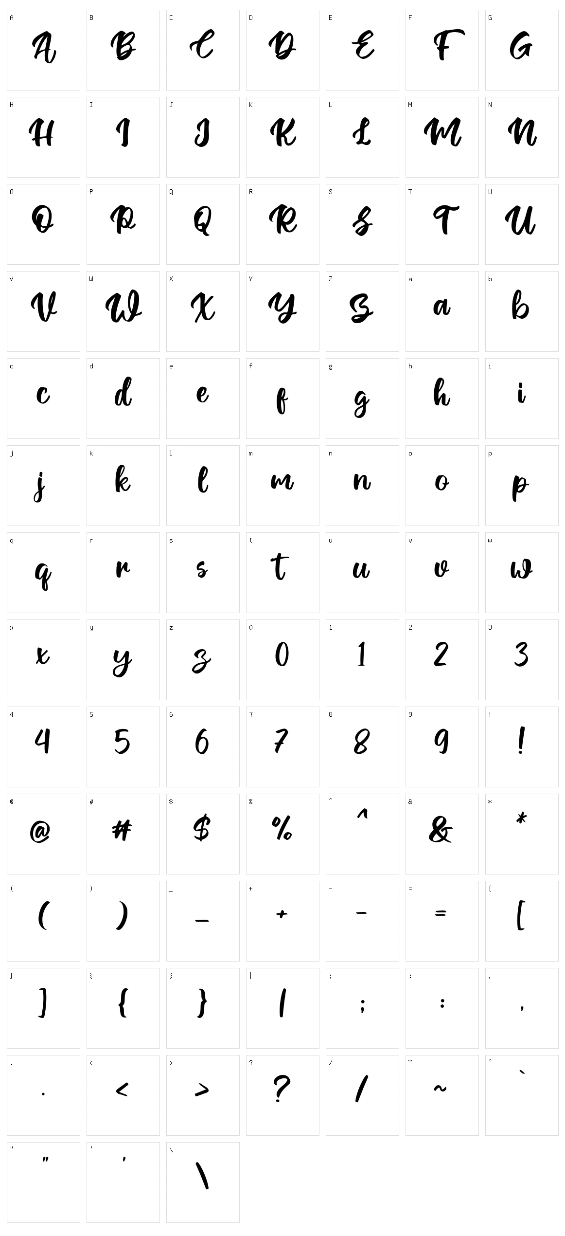 Ontel Character Set