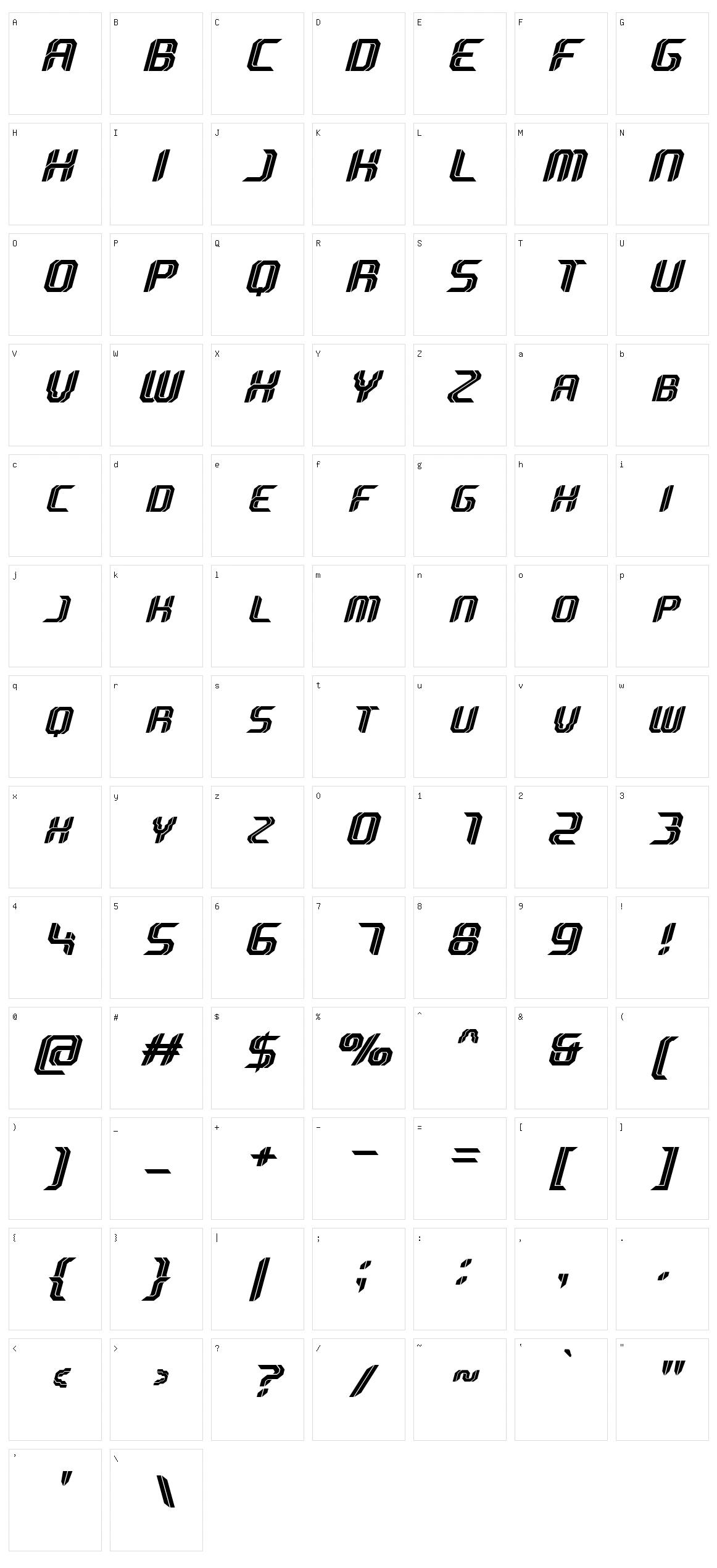 Sportive Character Set