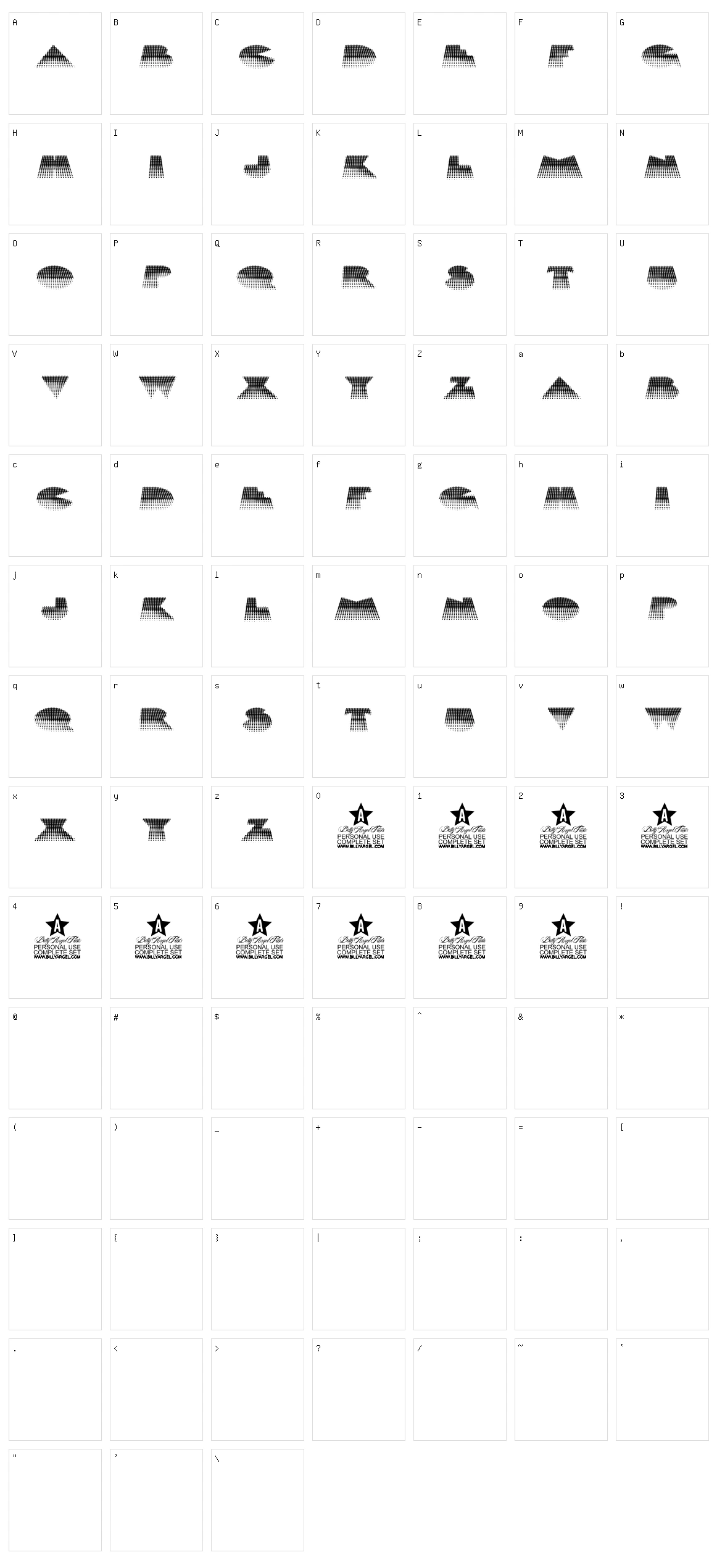 Starseeds Character Set