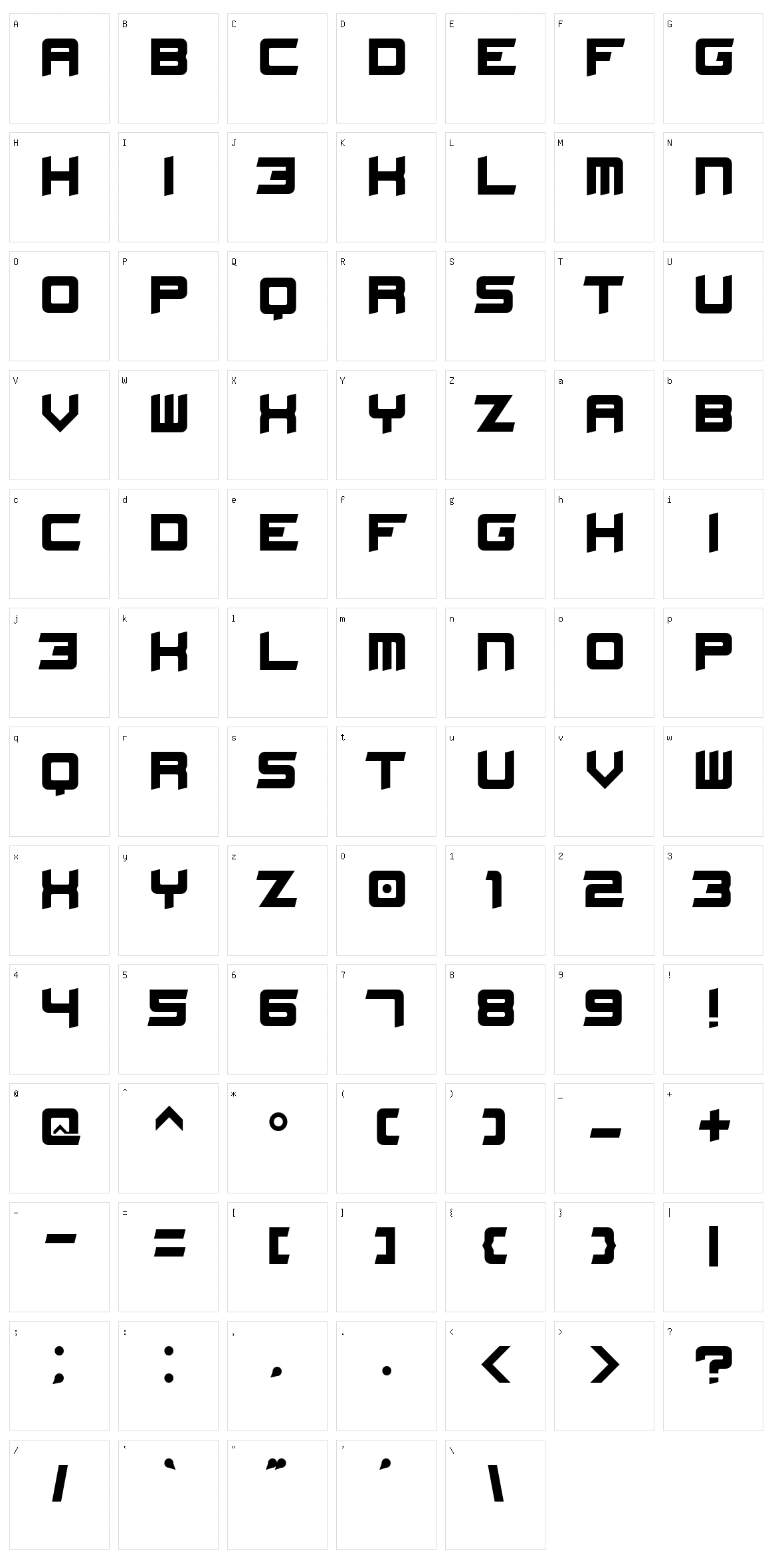 Stellar Kombat Character Set