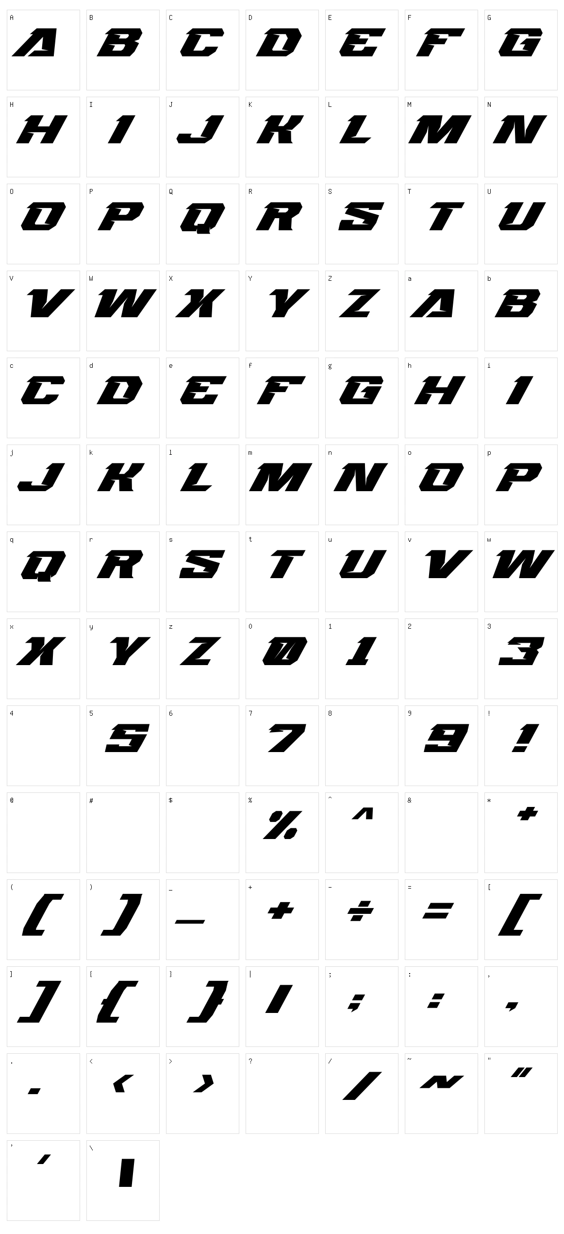 Stormlight Character Set