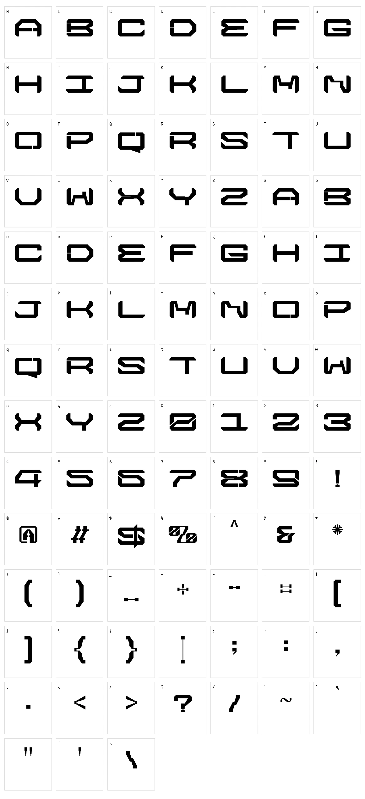 Super Car Character Set