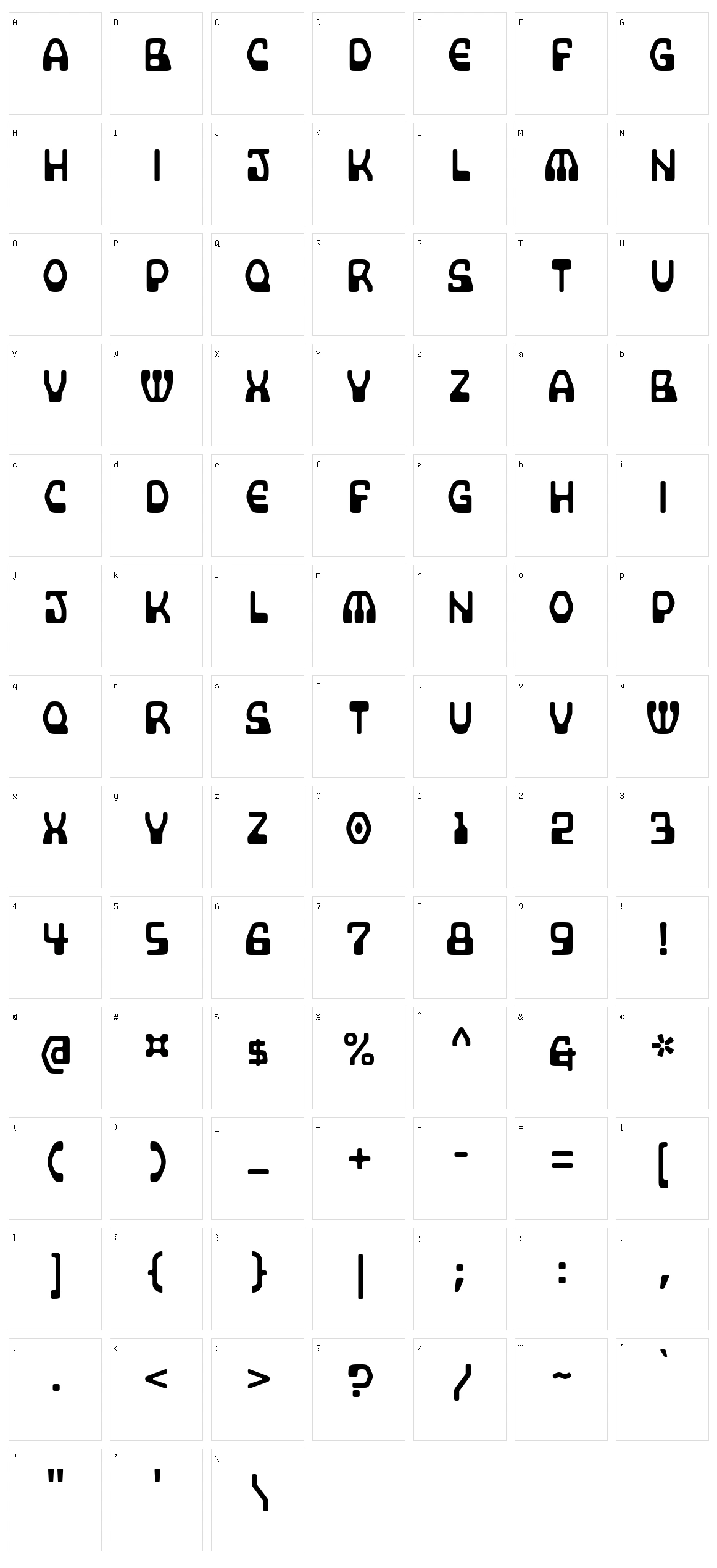 Supercomputer Character Set