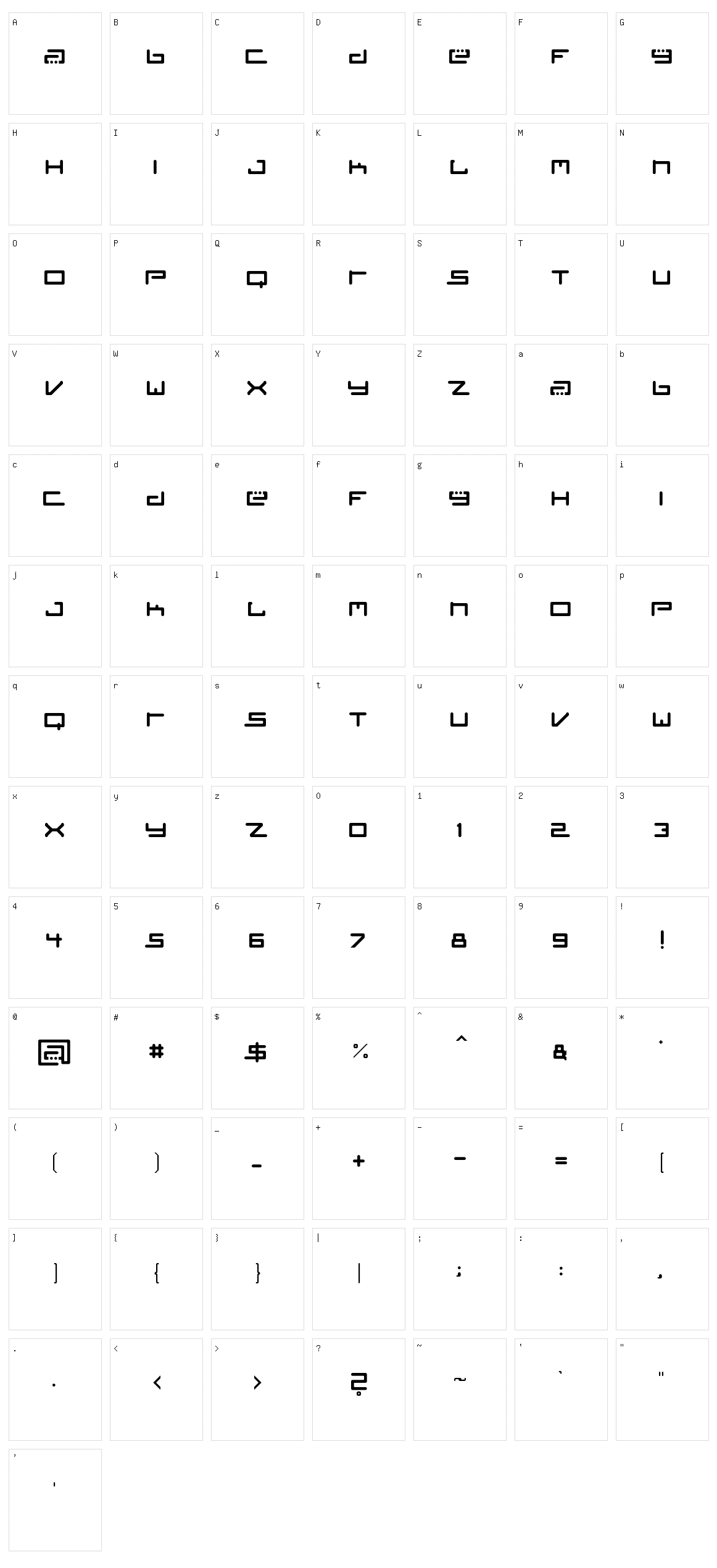 TiÃ«sto Character Set