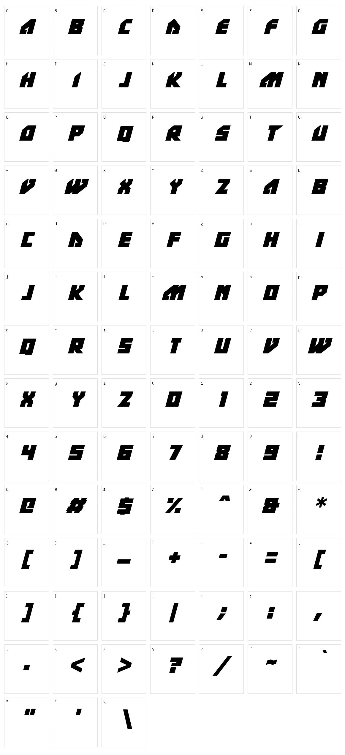 Time Trap Character Set