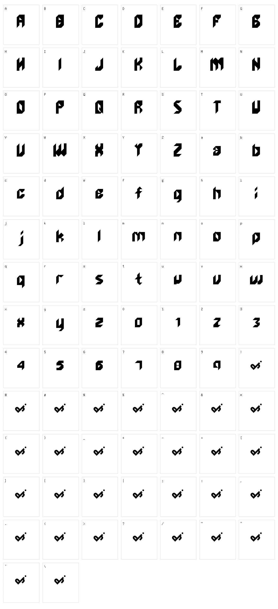 Unlike Edge Character Set