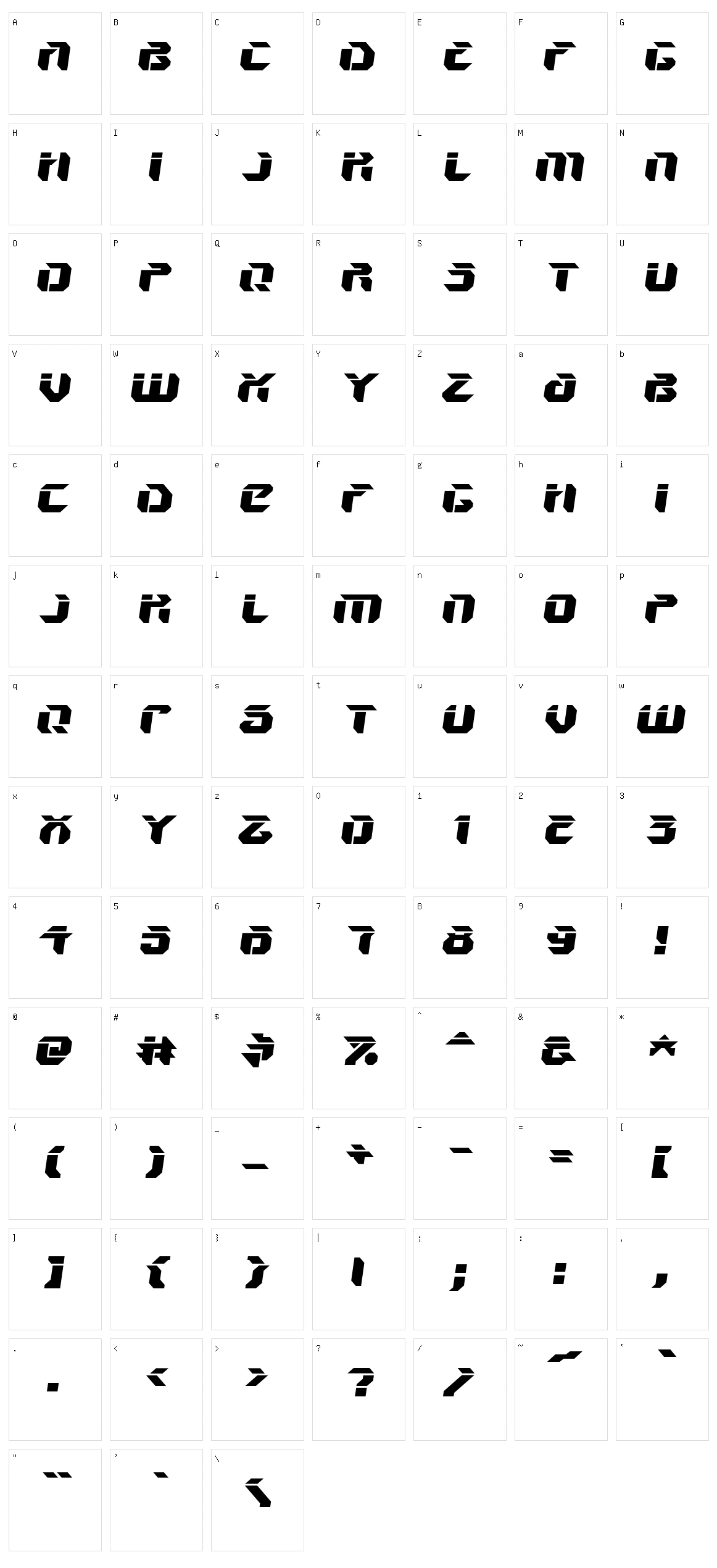 V5 Ampon Character Set