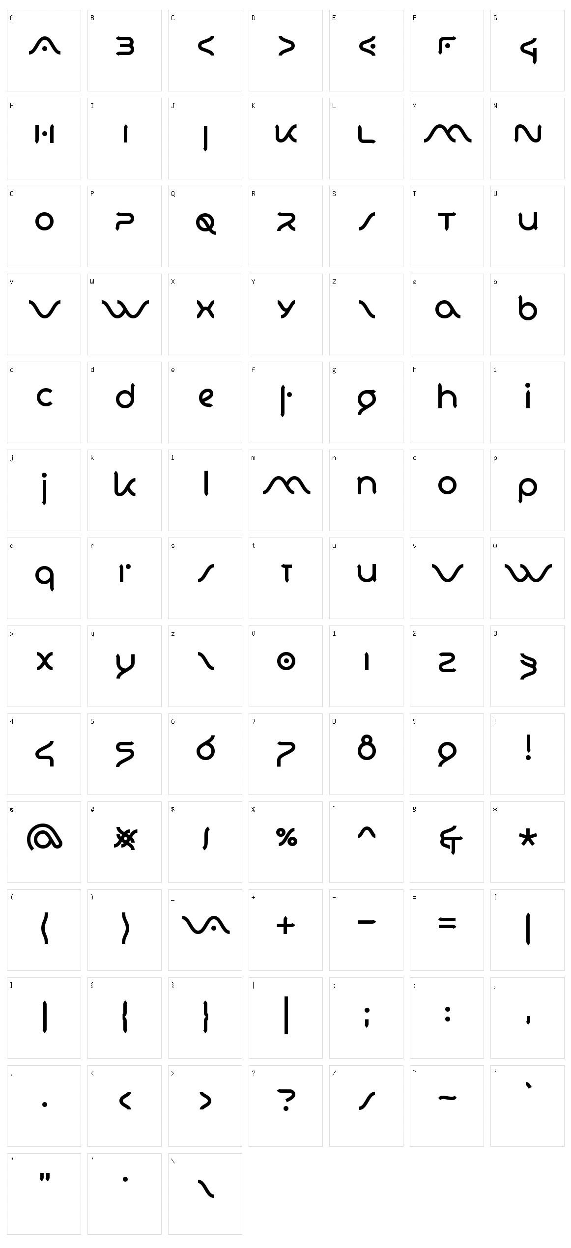 Vaio Con Dios Character Set
