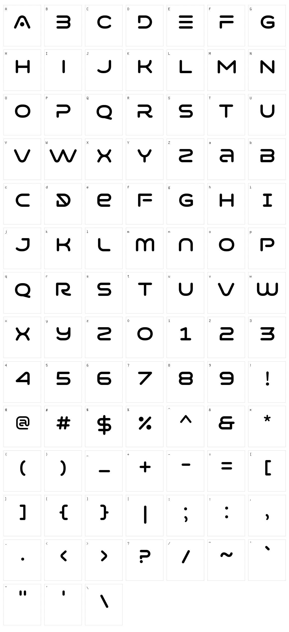 Varino Character Set