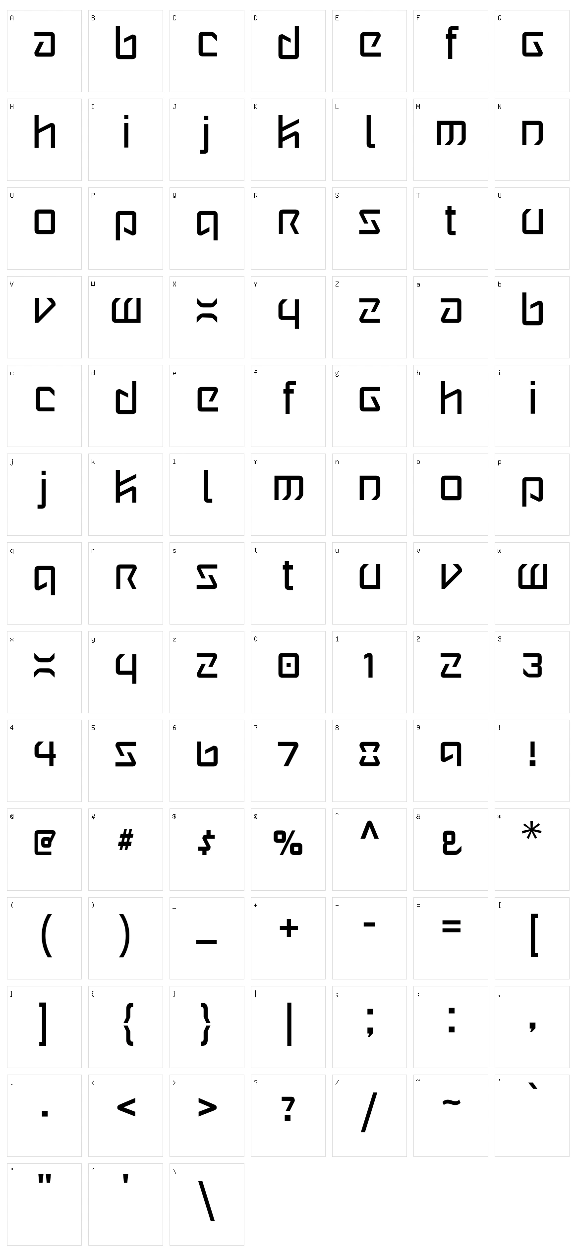 Wintermute Character Set