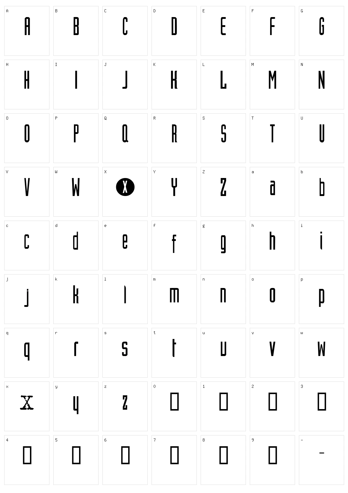 X-Files Character Set