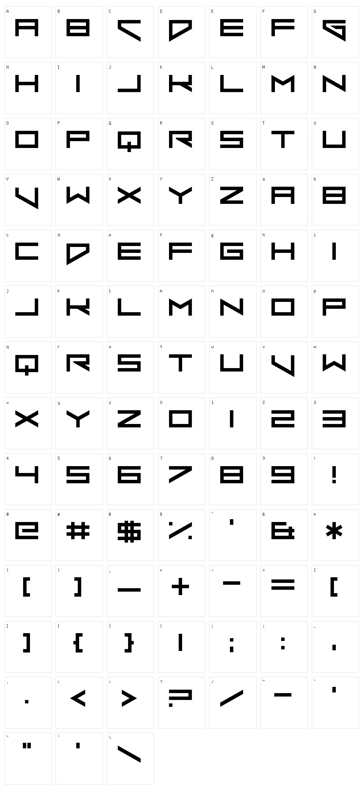 Xero's Punishment Character Set