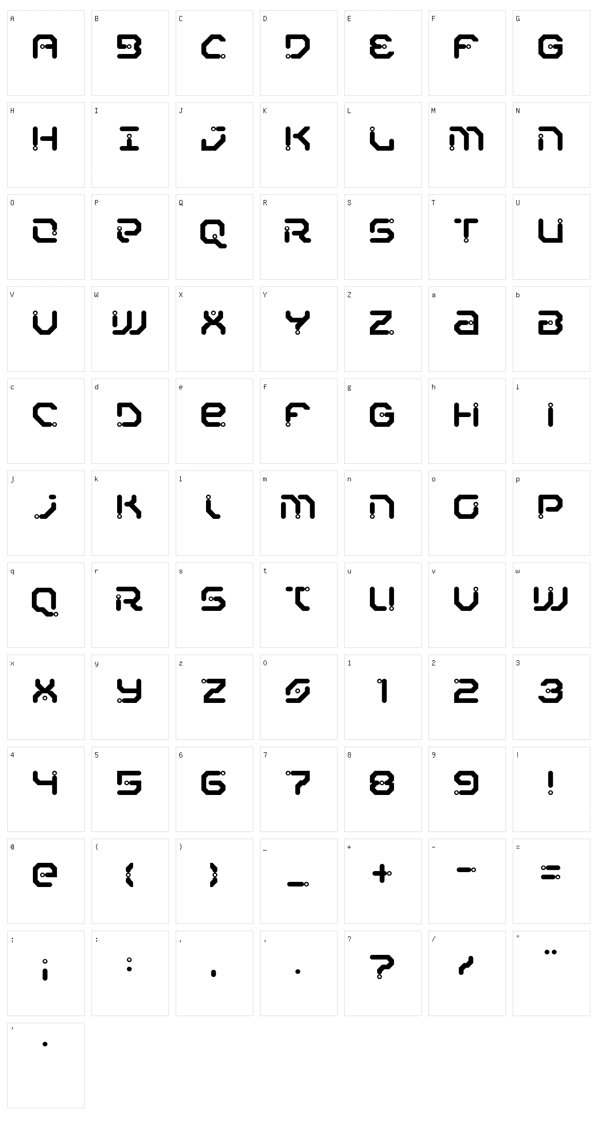 Xiaxide Character Set