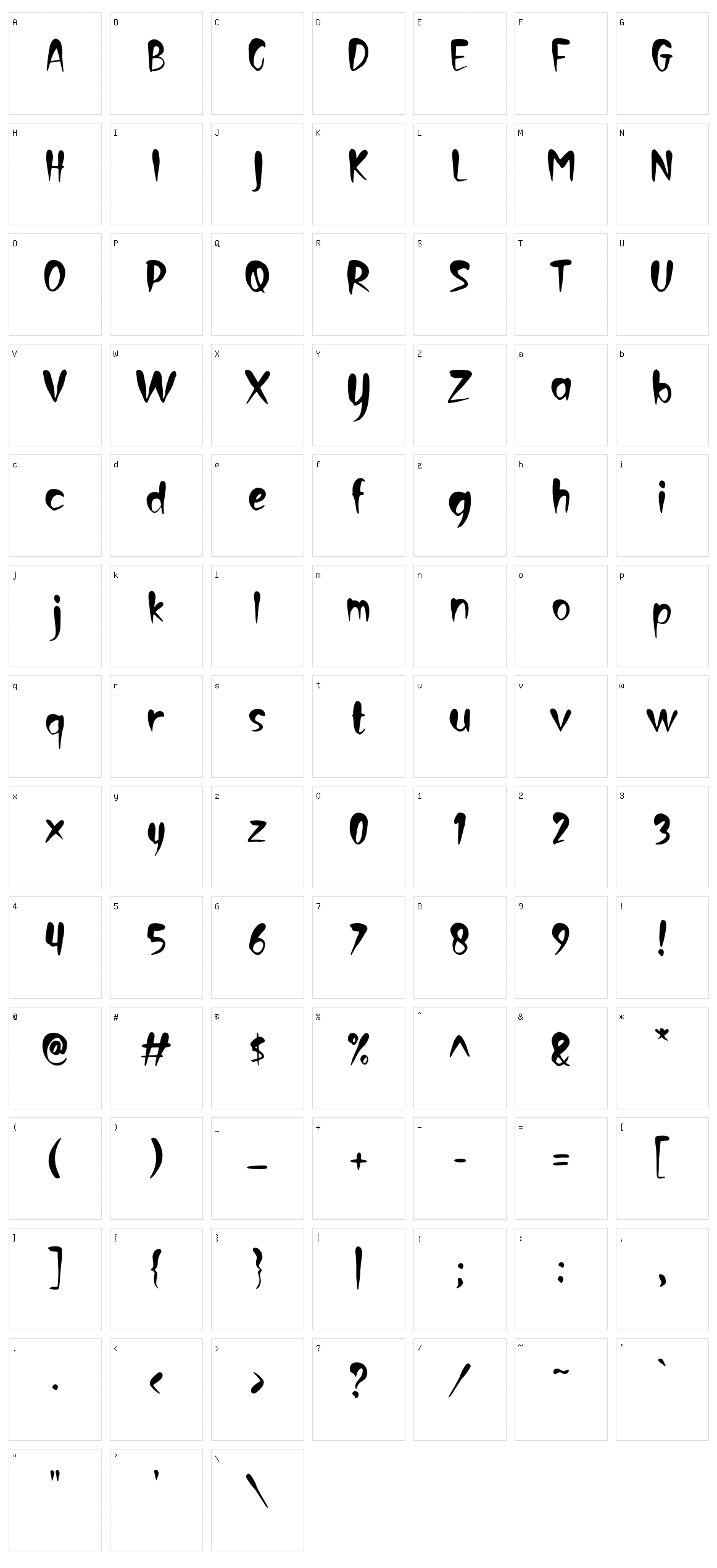 Creepy Face Character Set