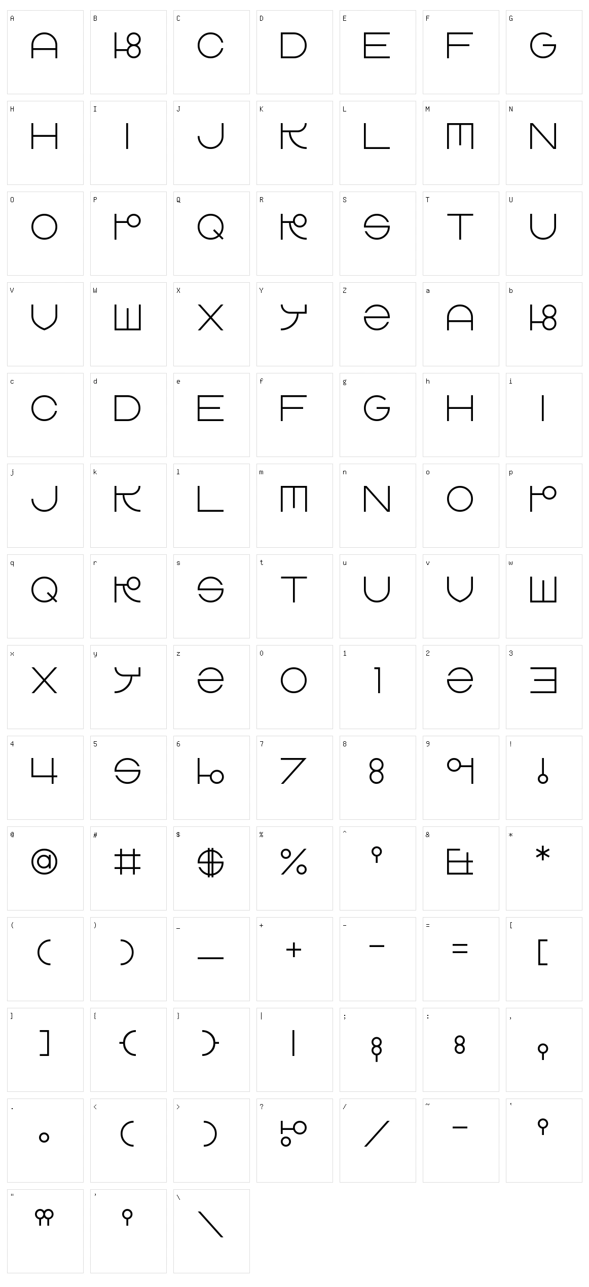 Zdyk Libra Character Set